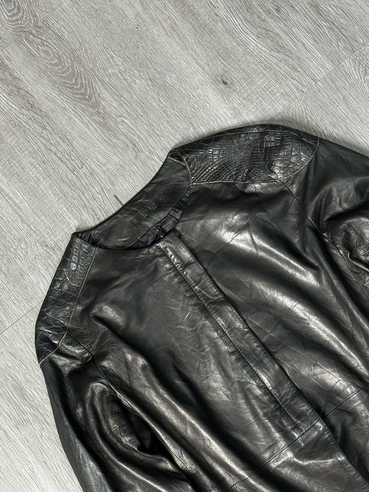The Row The Row - Leather / Trimmed Aligator Jacket Size M / US 6-8 / IT 42-44 - 6 Thumbnail