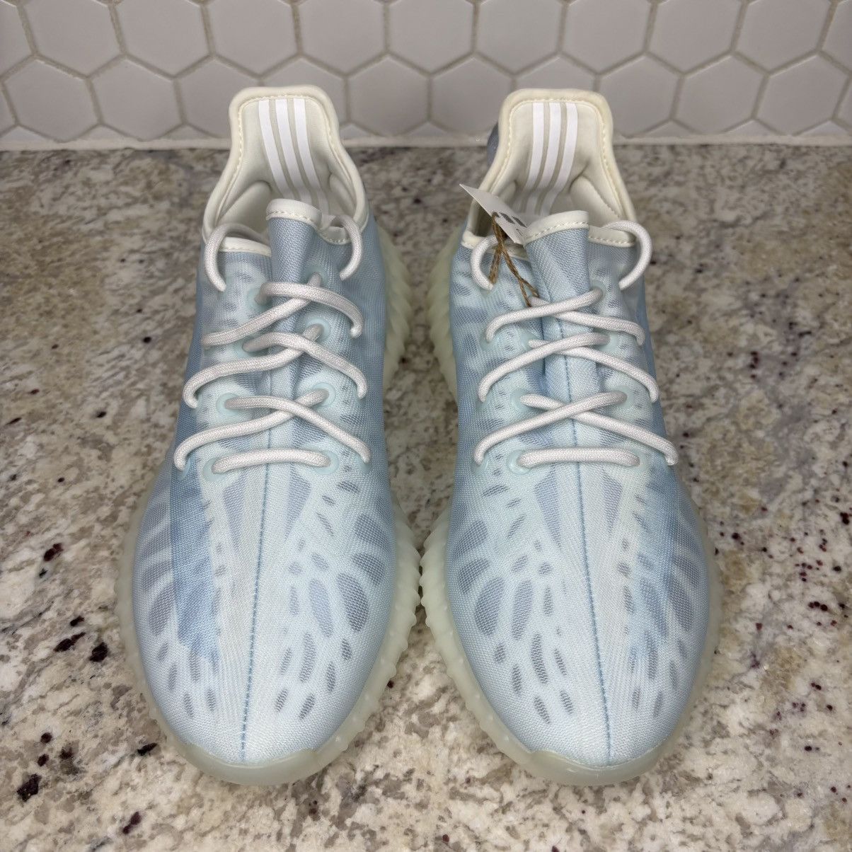Adidas × Kanye West Size 9.5 Yeezy Boost 350 V2 Mono Ice Brand New With Box Size US 9.5 / EU 42-43 - 4 Thumbnail