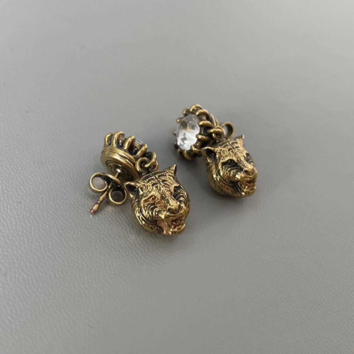 Gucci Tiger head crystal earrings Size ONE SIZE - 3 Thumbnail