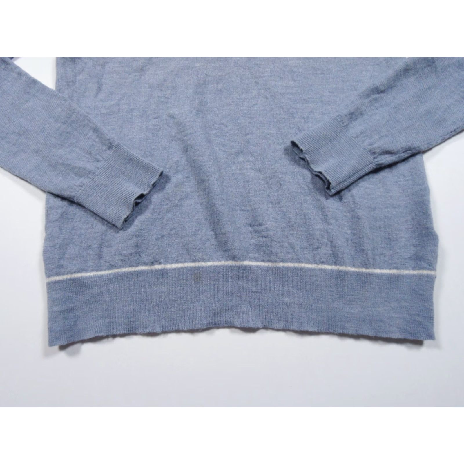 Club Monaco VINTAGE Club Monaco Men's Sweater Pullover Knit Long Sleeve V-Neck Wool Casual & Dressy Small Blue Size US S / EU 44-46 / 1 - 3 Thumbnail
