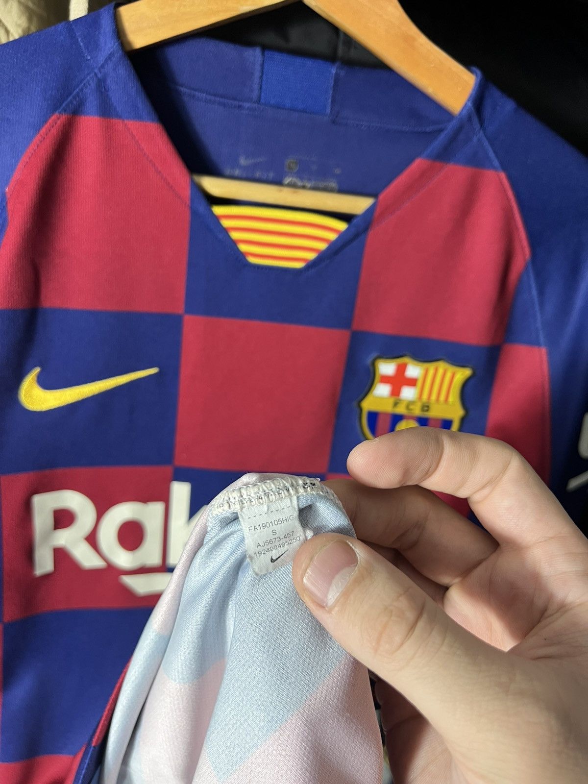 Nike ⚽️🔴🔵 Messi 10 FC Barcelona NIKE Jersey Long Sleeve Dri-Fit Size US S / EU 44-46 / 1 - 15 Thumbnail