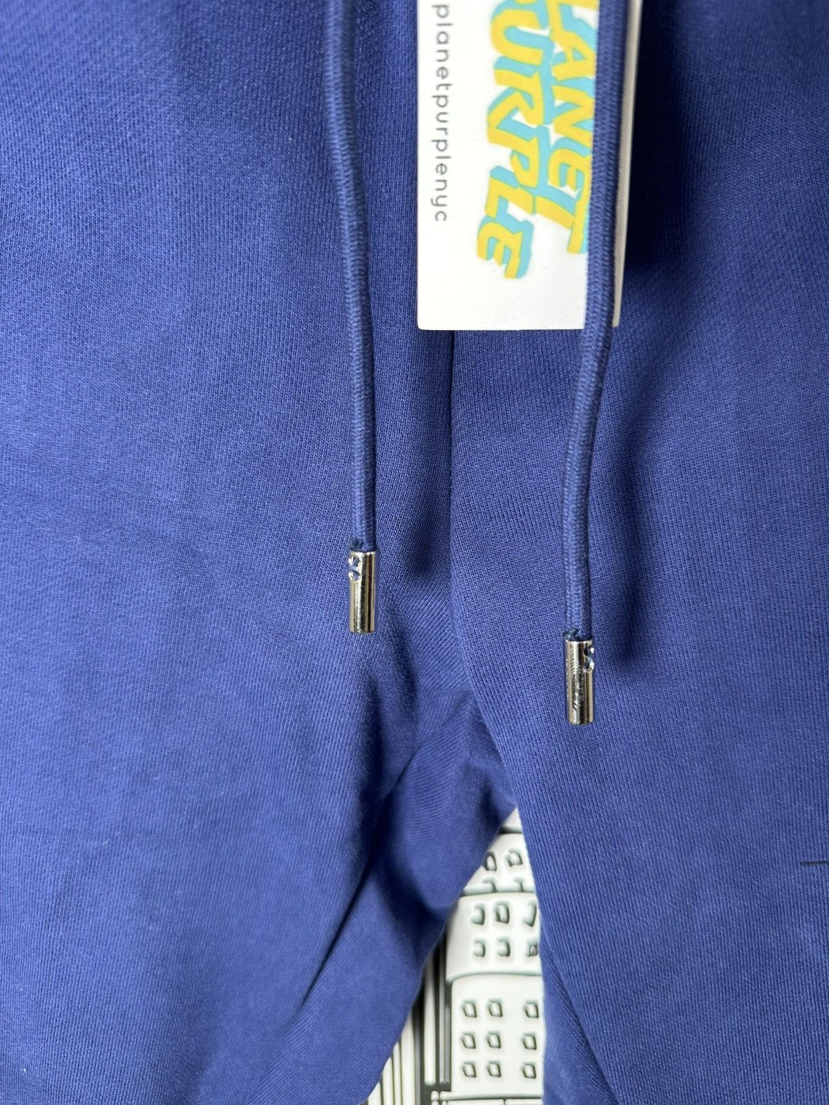 Other Planet Purple Stacked Logo Sweatpants Medium Blue Size US 32 / EU 48 - 6 Thumbnail