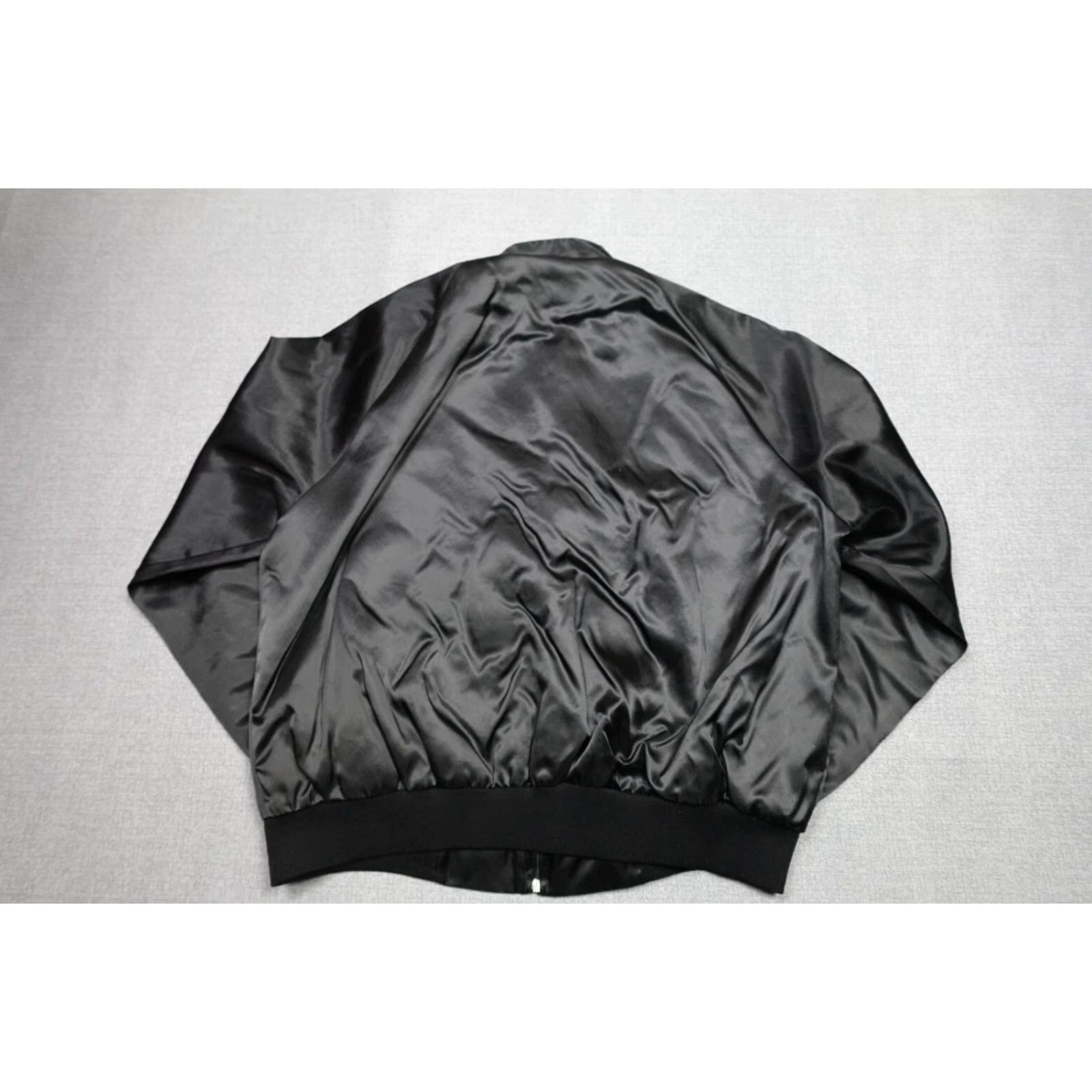 Dunbrooke VINTAGE Dunbrooke Red Bomber Jacket Mens XL Satin Cars Racing Pattern Solid Nylon Stand-Up Collar Size US XL / EU 56 / 4 - 4 Thumbnail
