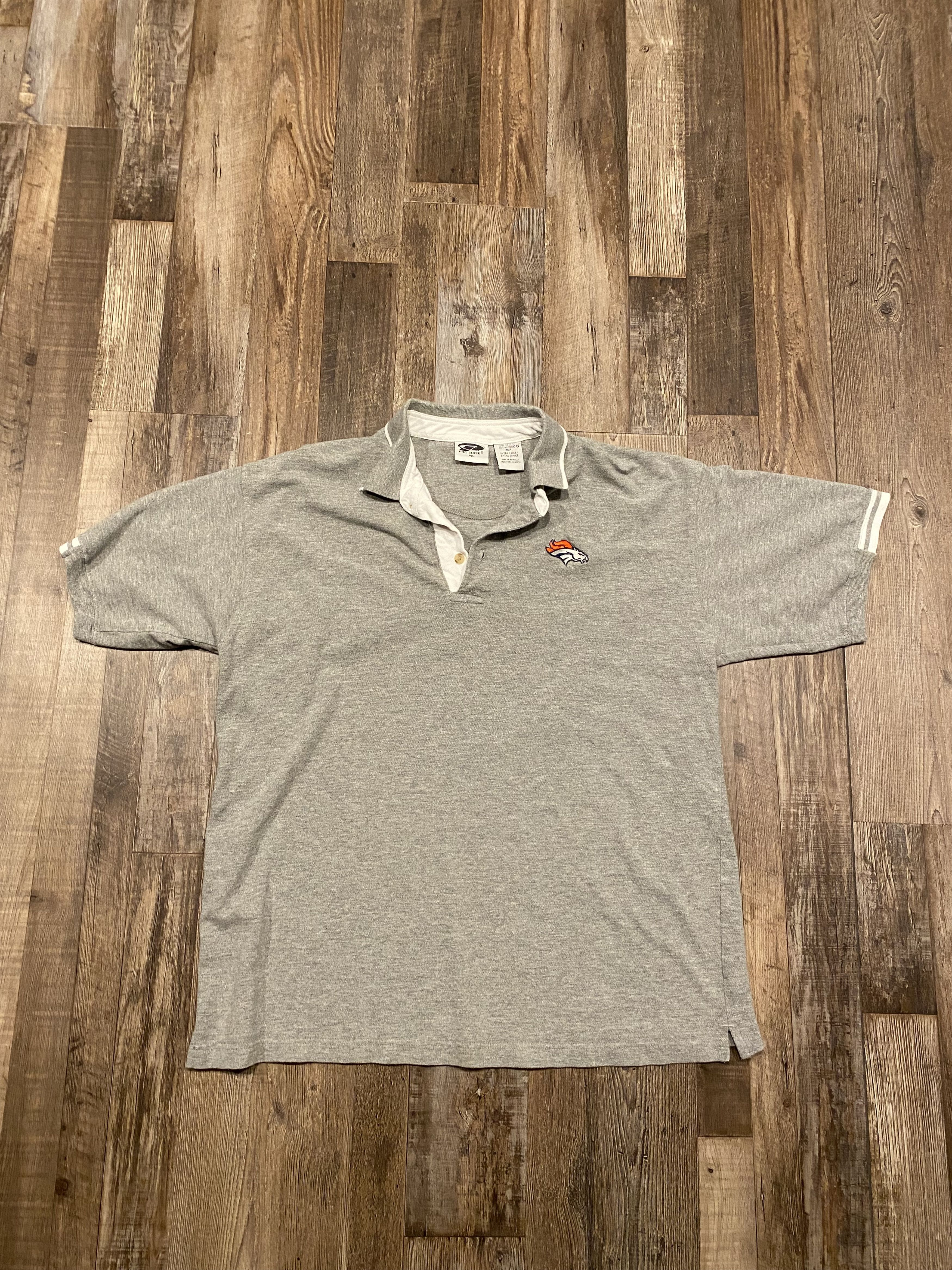 Pro Edge Vintage Broncos Pro-Edge Button-Up Rugby Shirt Size US XL / EU 56 / 4 - 1 Thumbnail