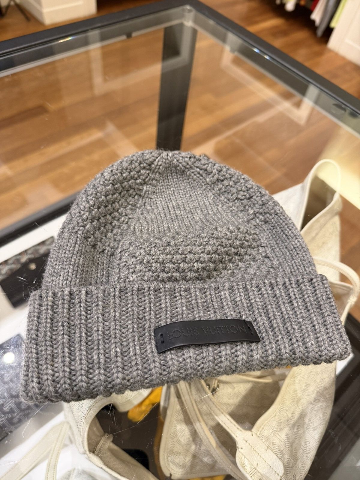 Louis Vuitton Louis Vuitton Knit Damier-Grey Beanie Size ONE SIZE - 1 Thumbnail