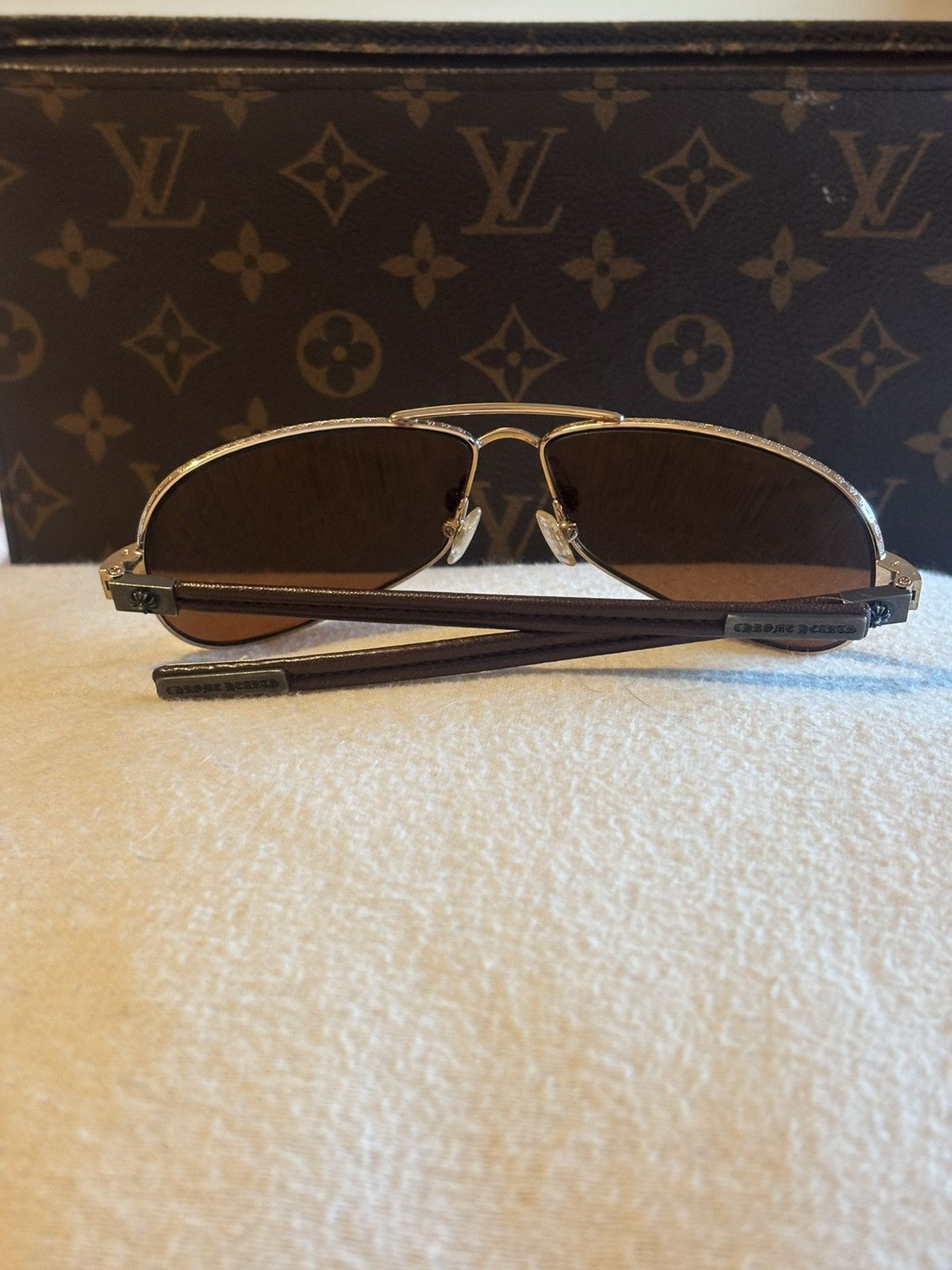 Chrome Hearts Chrome Hearts “Red Riot” aviator sunglasses. Size ONE SIZE - 13 Thumbnail