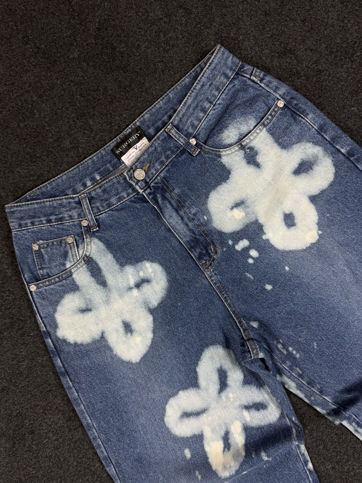 Other Surgery bleached clover denim jeans Size US 33 - 2 Thumbnail