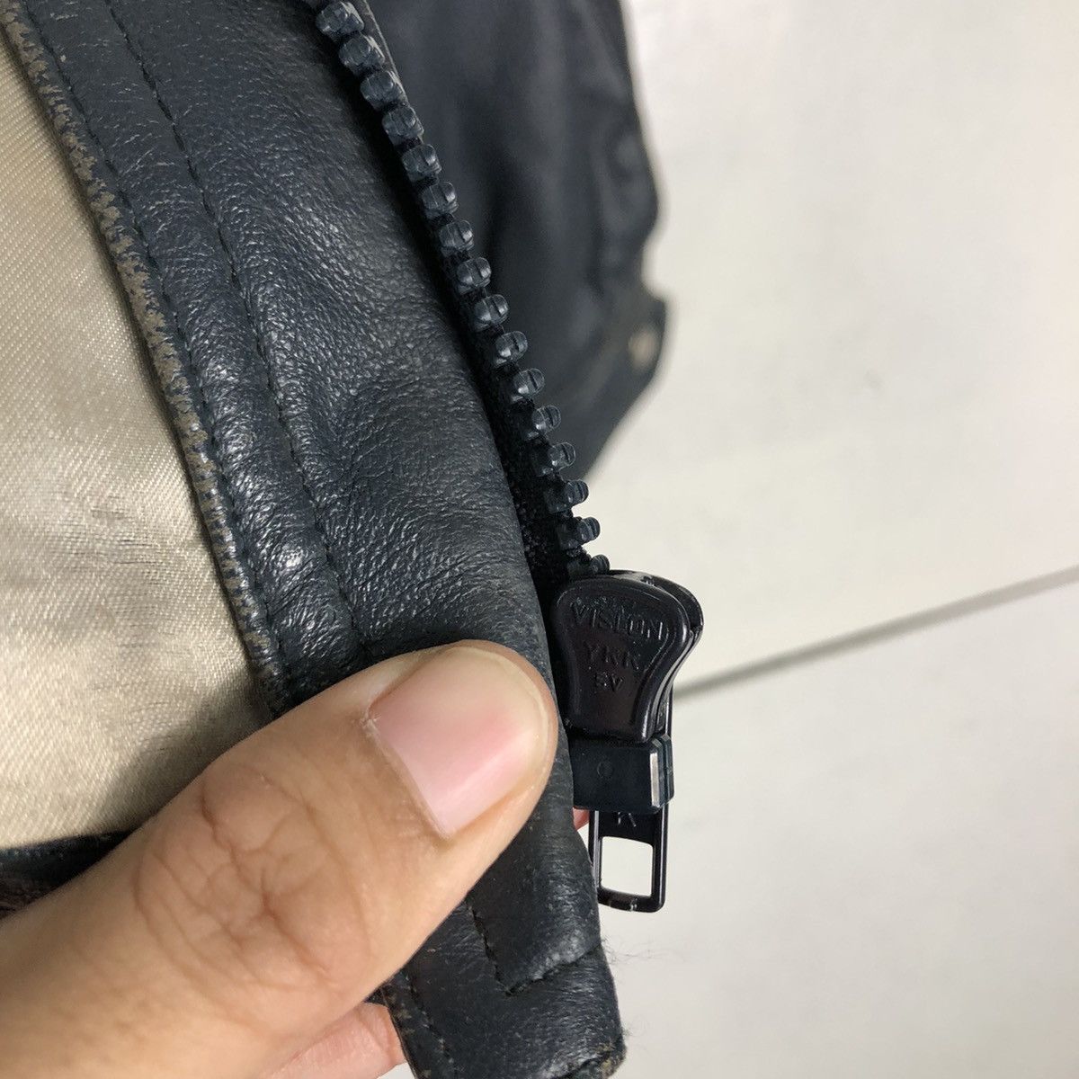 Japanese Brand 🔥Vintage Biker Leather Jacket Double Collar Issey Miyake Size US M / EU 48-50 / 2 - 17 Thumbnail