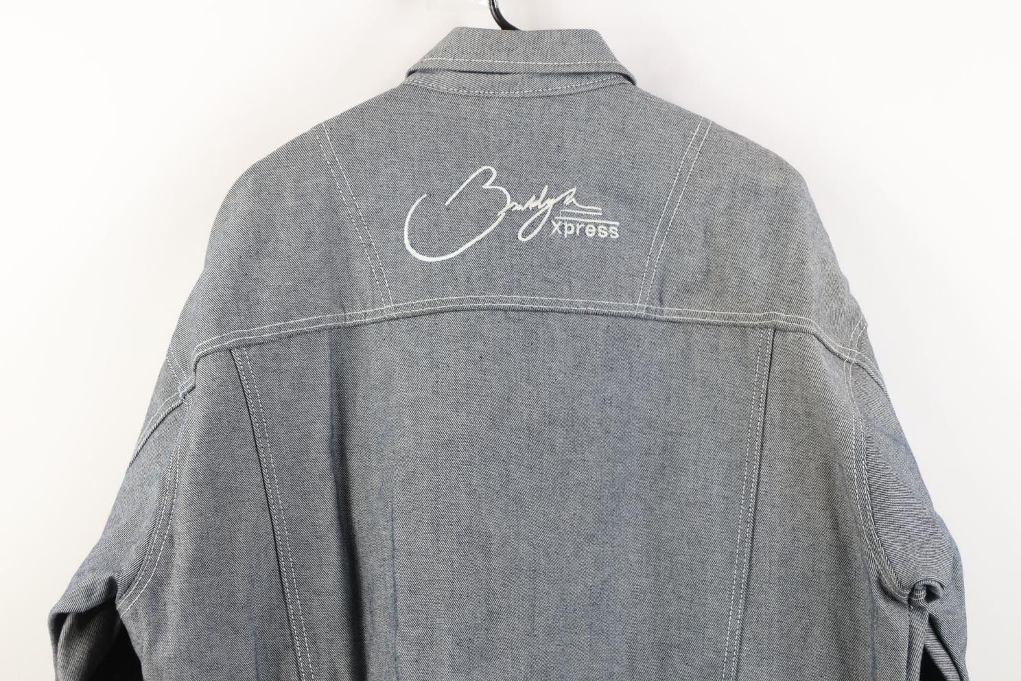 Vintage Deadstock Vintage 90s Y2K Streetwear Denim Trucker Jacket Size US L / EU 52-54 / 3 - 18 Thumbnail