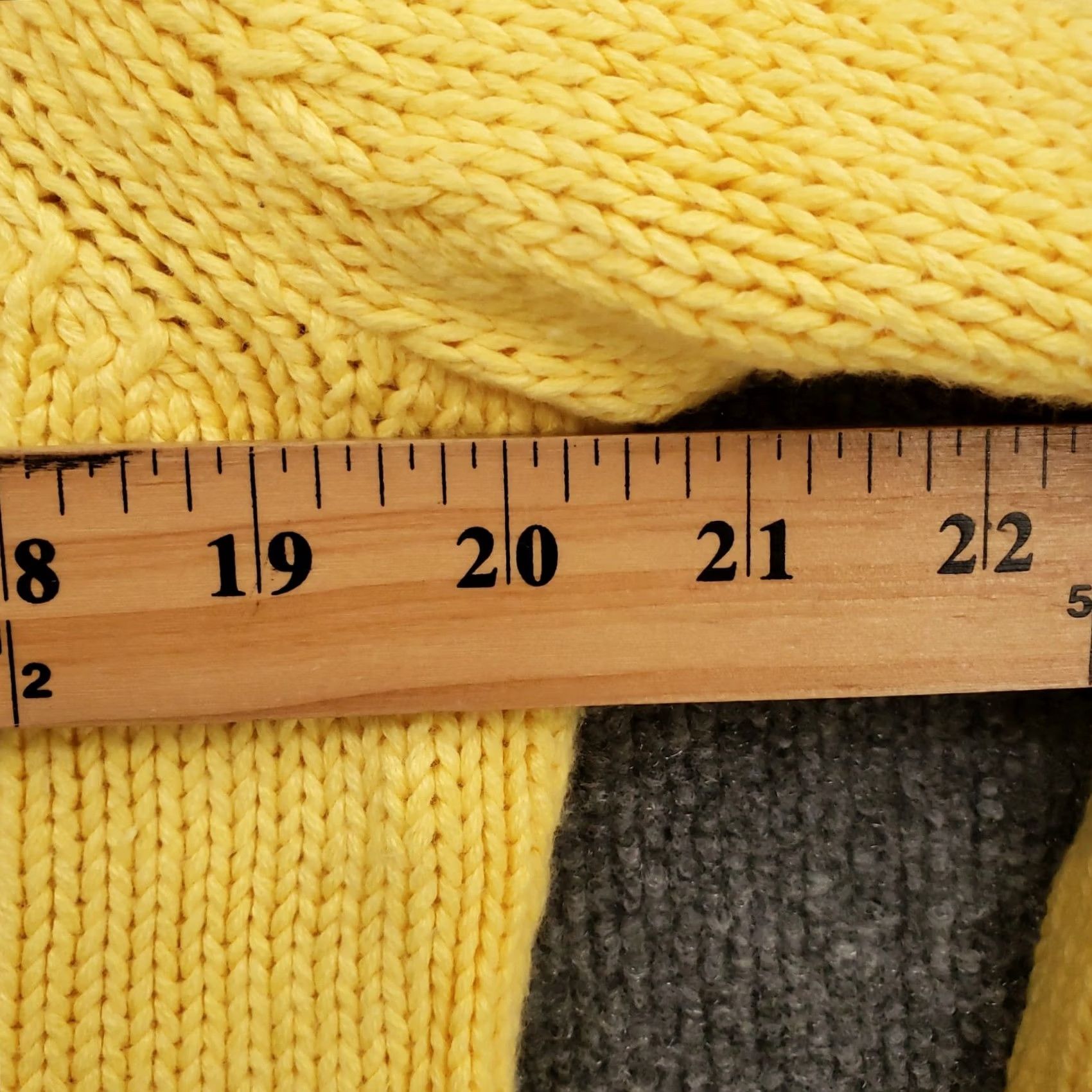 Talbots Talbots Sweater Womens PM Medium Petite Yellow Cable Knit Crew Neck Pullover Size M / US 6-8 / IT 42-44 - 6 Thumbnail