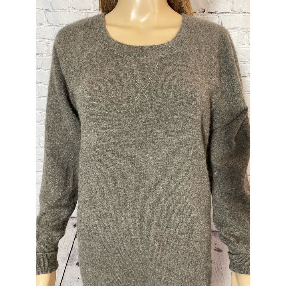 AQUA Aqua Cashmere Brown Long Sleeve Sweater Mini Dress Size M Size M / US 6-8 / IT 42-44 - 3 Thumbnail
