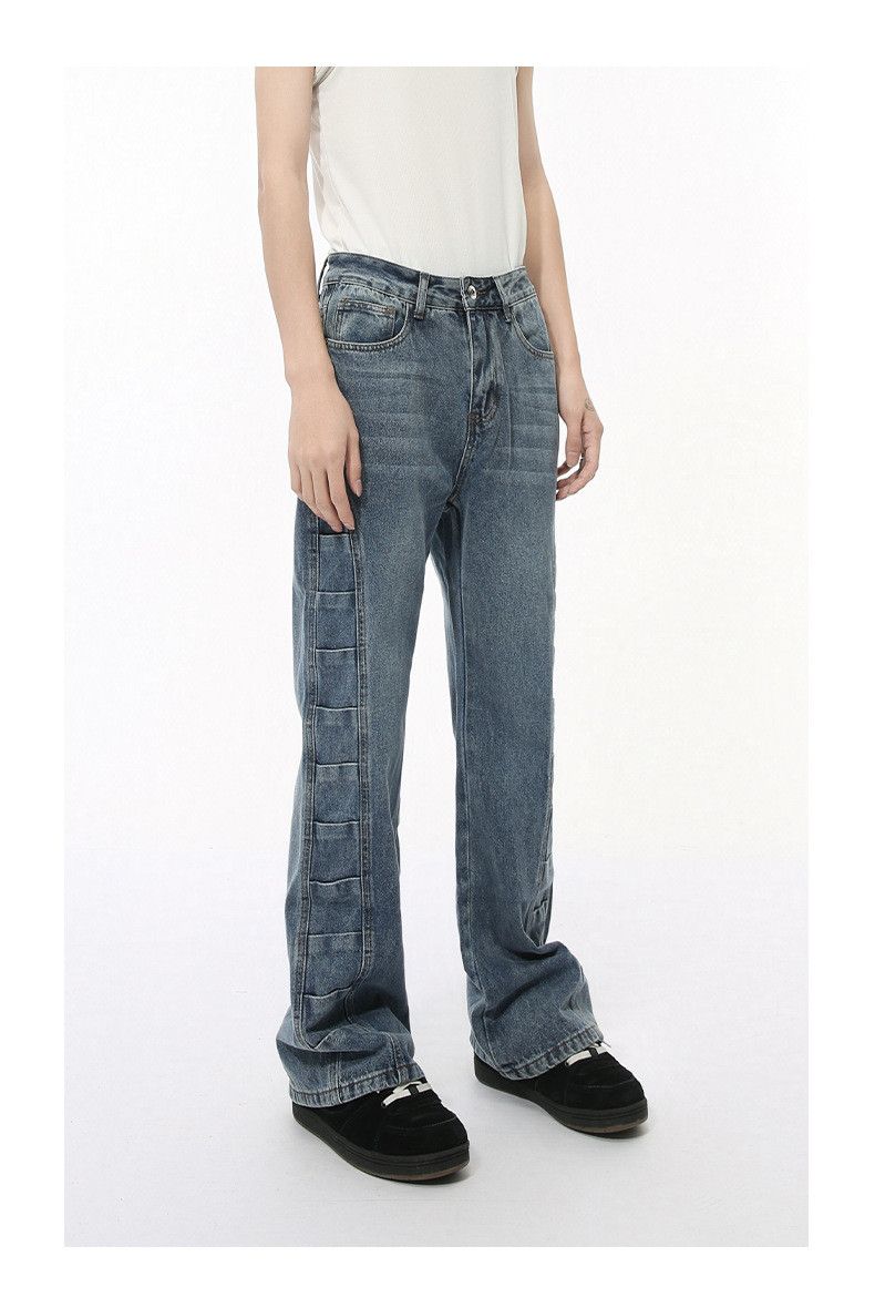 Japanese Brand × Jean Japanese style pleated personalized design flared jeans Size US 32 / EU 48 - 4 Thumbnail