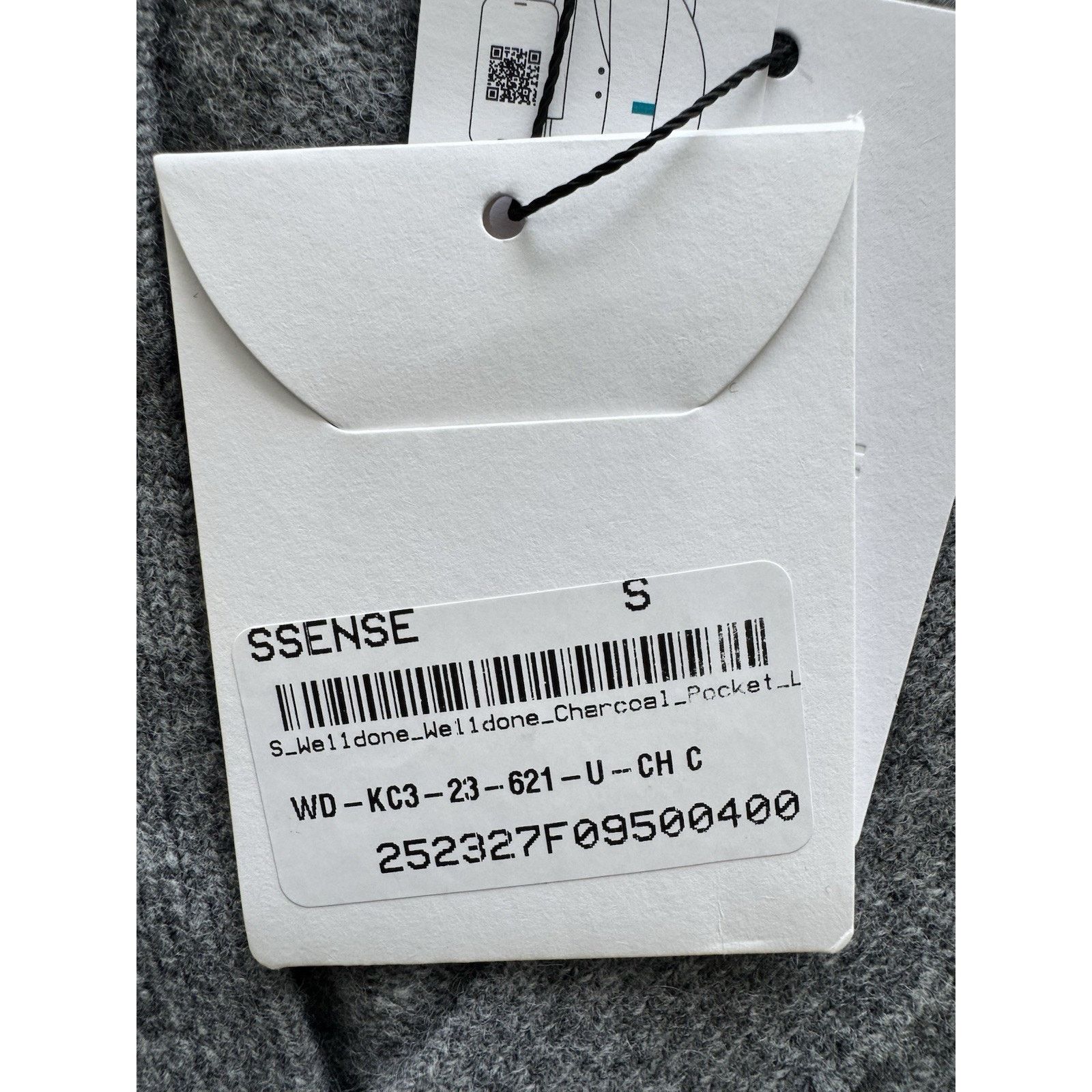 WE11DONE WE11DONE Cardigan Sweater Charcoal Pocket Logo Knit Wool Size US S / EU 44-46 / 1 - 3 Thumbnail