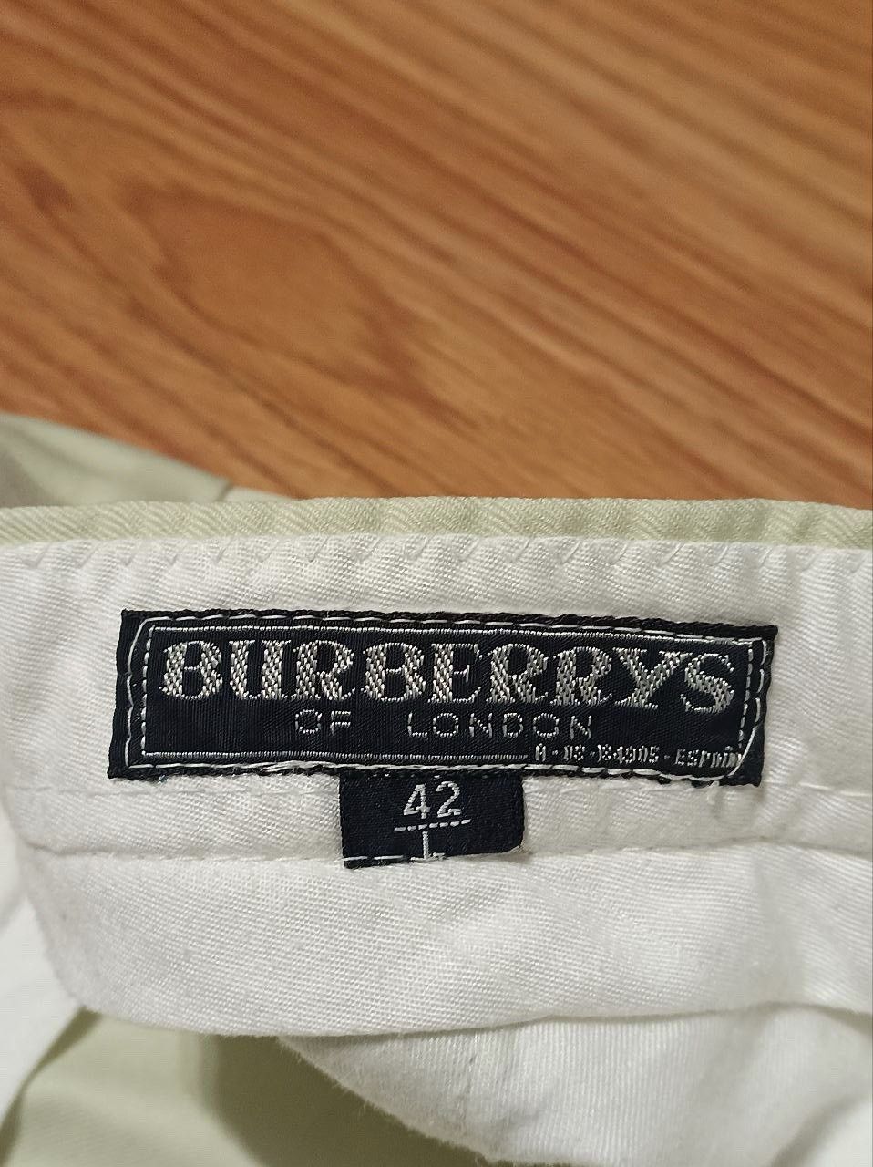 Burberry × Vintage Burberry’s of London Vintage Cotton Trousers Pants Size 42 Size 30" / US 8 / IT 44 - 5 Thumbnail