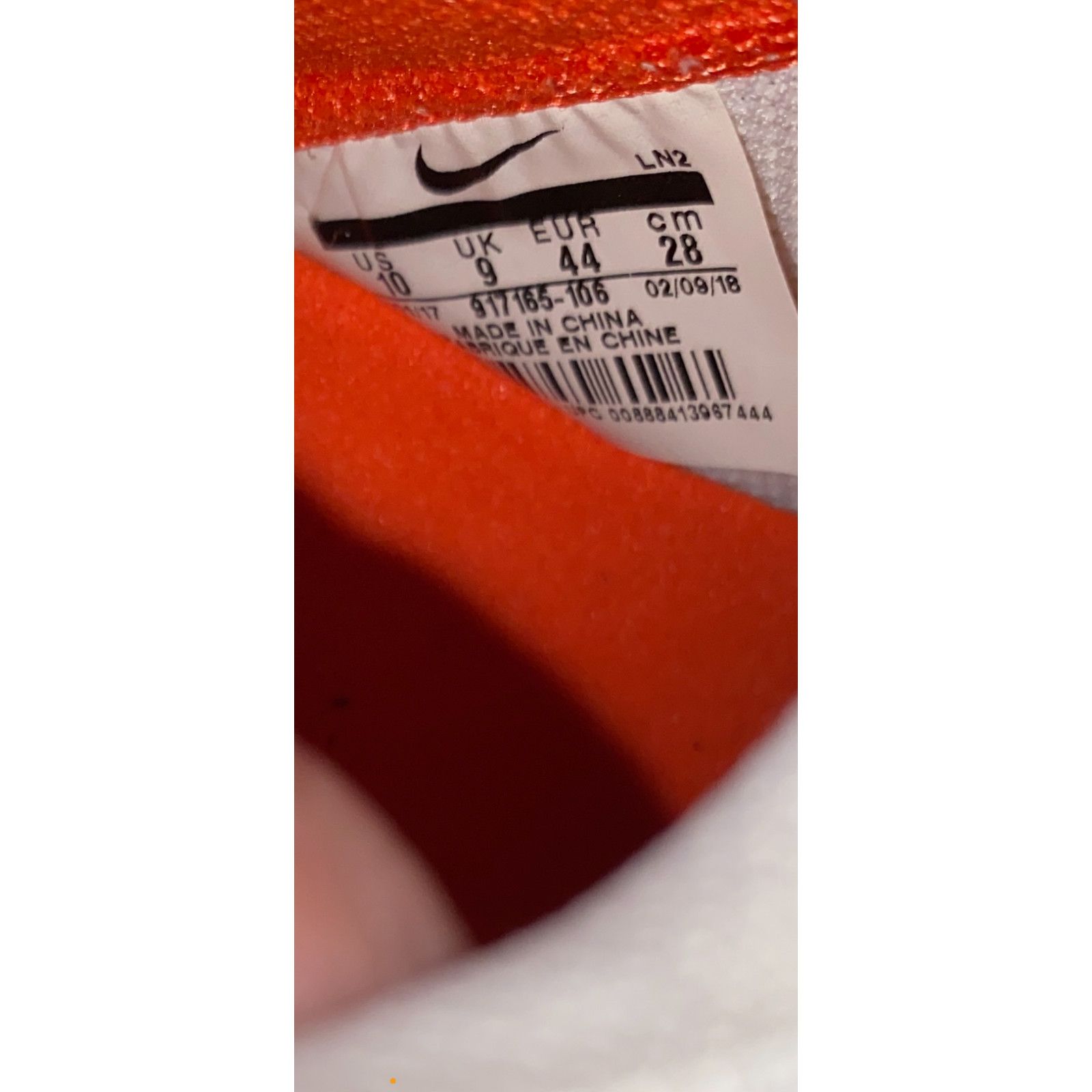Nike Nike Vapor Untouchable Pro 3 Mens 10 White Orange 917165-106 Size US 10 / EU 43 - 8 Thumbnail