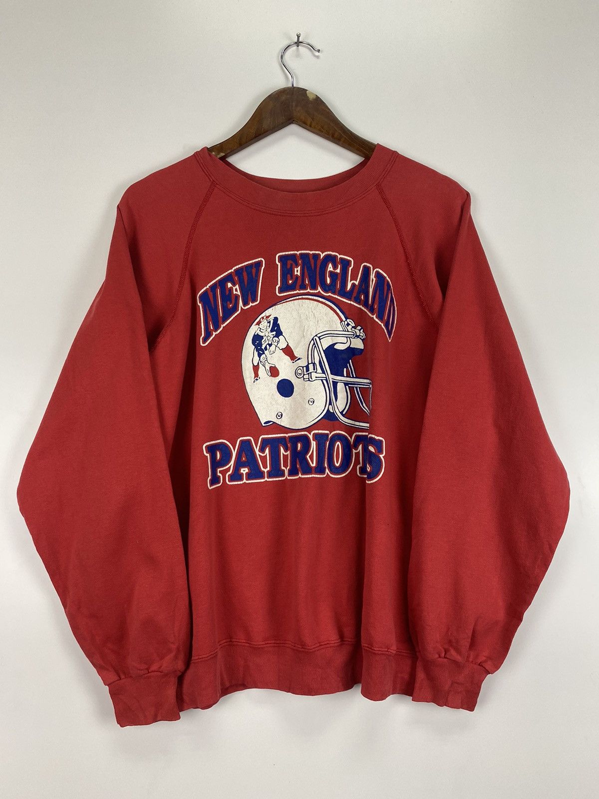 NFL × Vintage Vintage 80’s New England Patriots sweatshirt Size US L / EU 52-54 / 3 - 6 Thumbnail