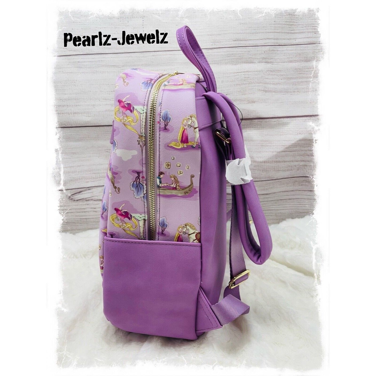 Disney Loungefly Rapunzel Tangled Live Your Dreams Allover Mini Bac Size ONE SIZE - 4 Thumbnail