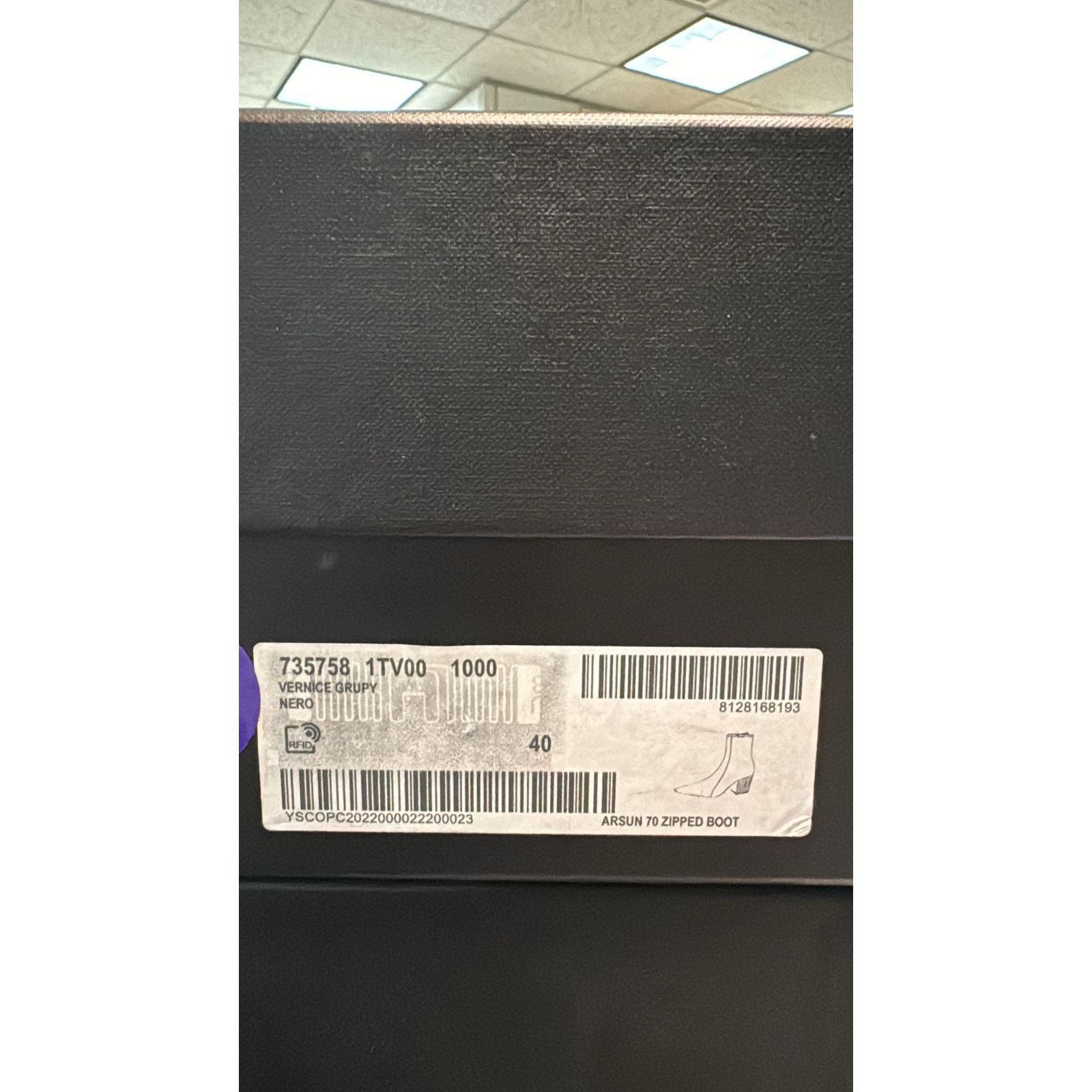 Saint Laurent Paris o1rshd1 Arsun 70 Zipped Boots in Nero Size US 7 / EU 40 - 20 Thumbnail