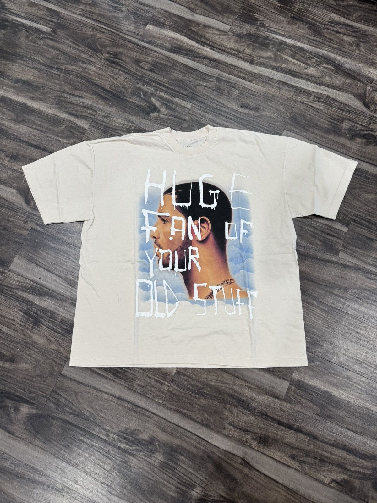 Drake Drake NWTS Huge Fan T-shirt Cream Size US XXL / EU 58 / 5 - 1 Thumbnail