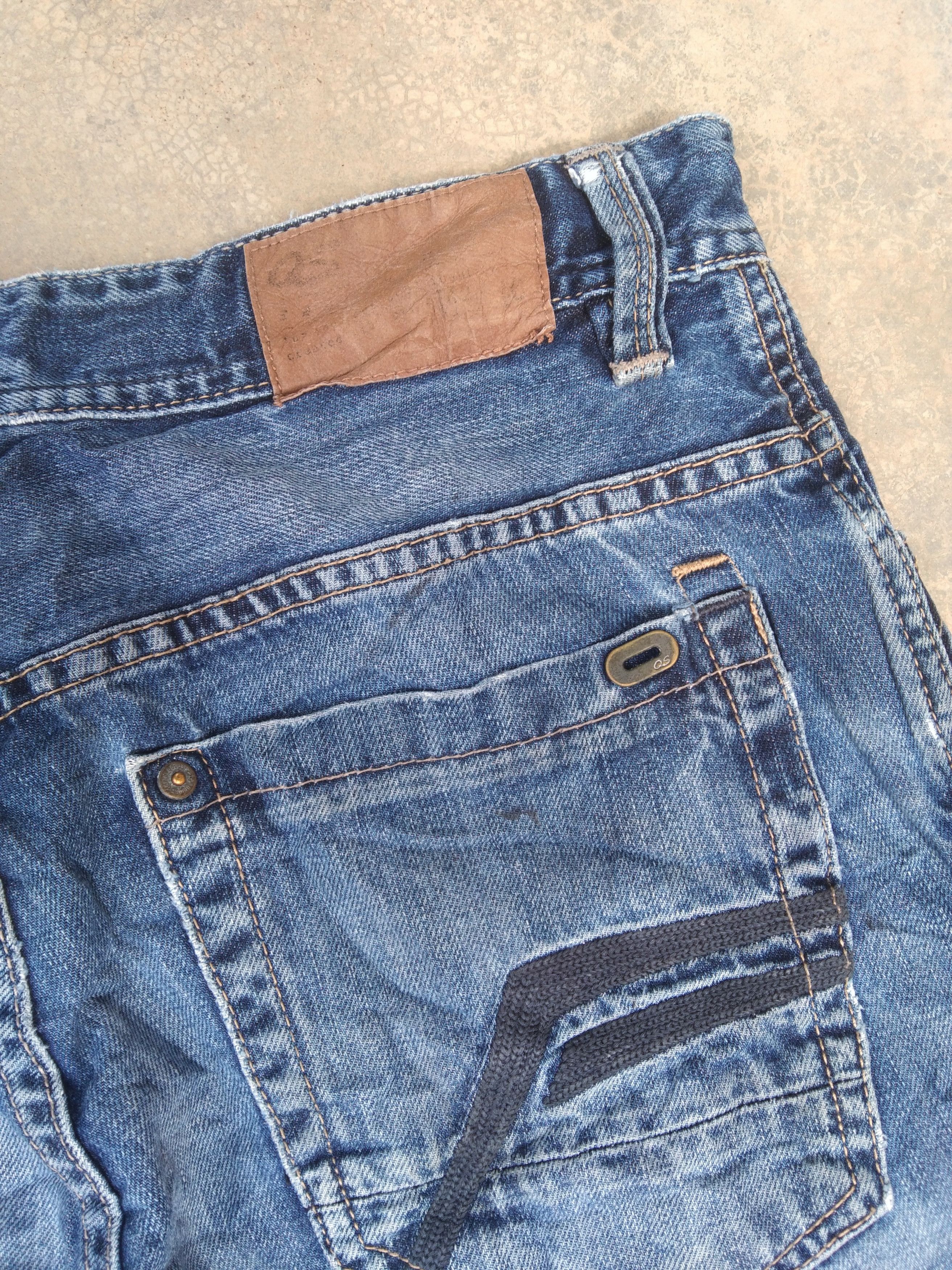 Jean Vintage Y2k Retro Faded Blue Straight Leg Jeans 32x32 Size US 32 / EU 48 - 6 Thumbnail