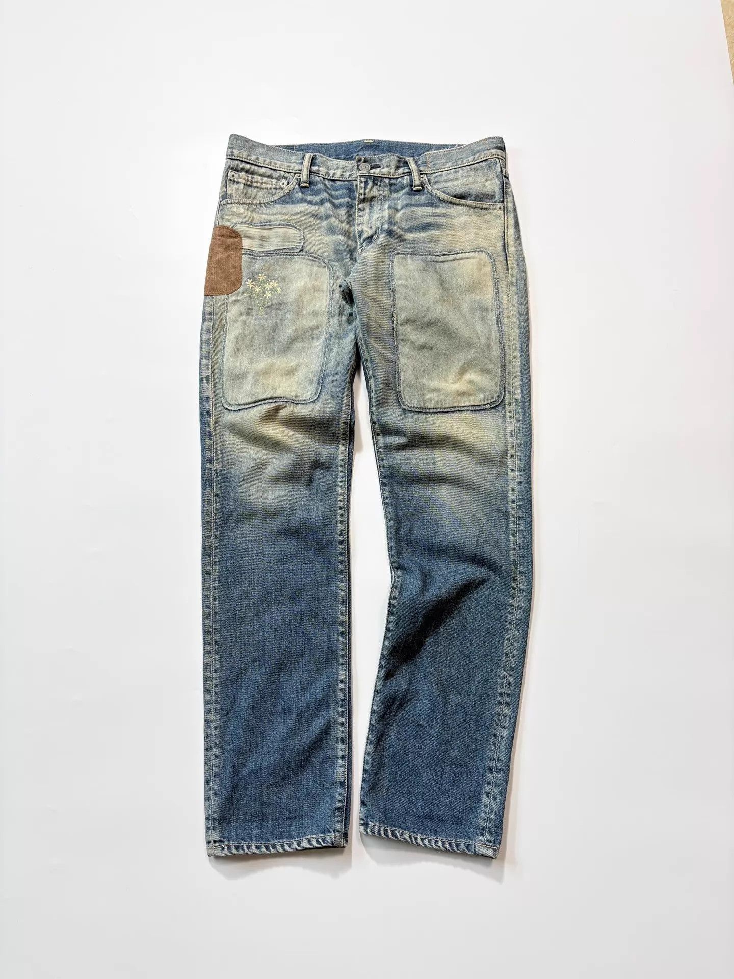 Visvim VISVIM 04D8 Floral Denim Jeans US 32 Size US 32 / EU 48 - 1 Thumbnail