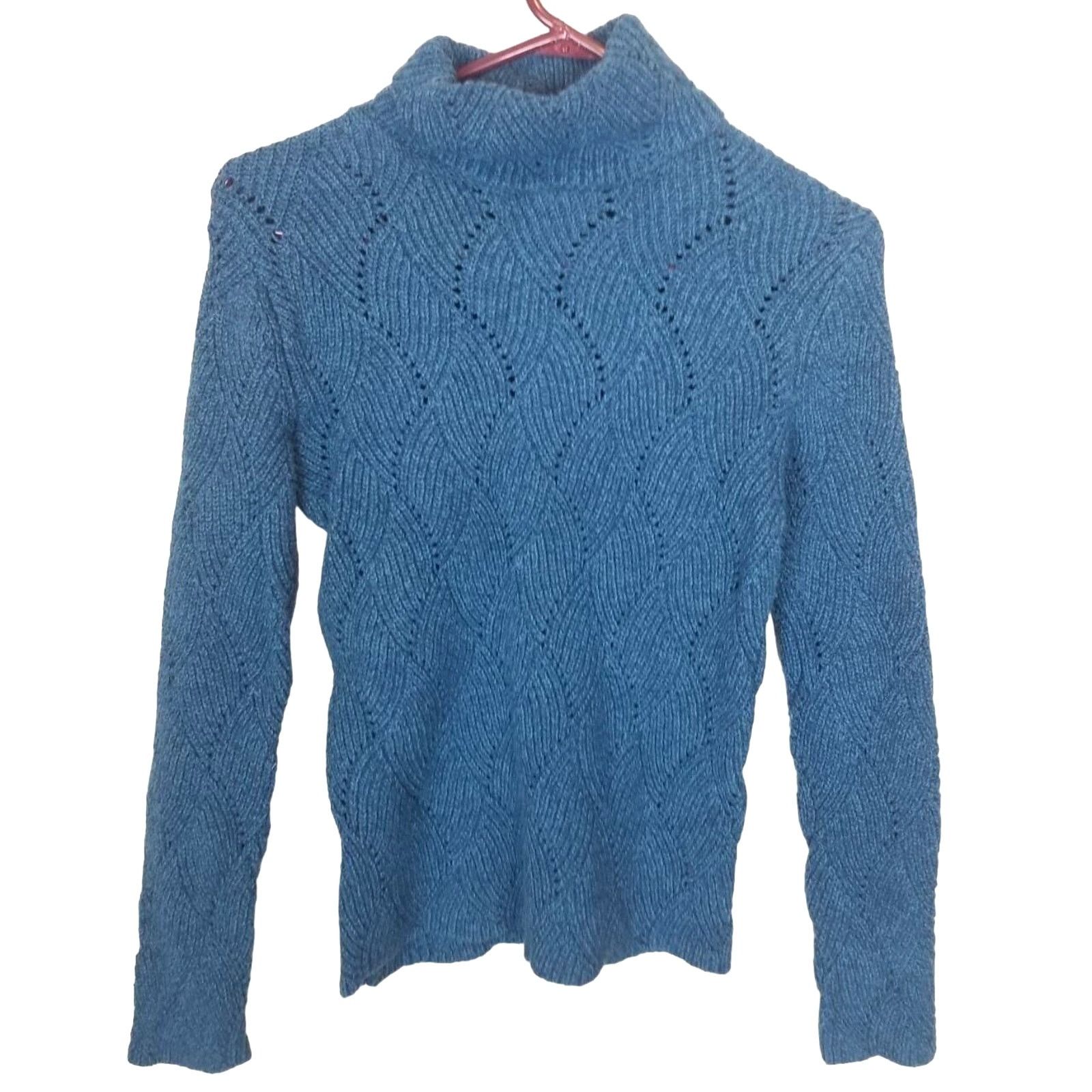 Sundry Sundance Womens Pointelle Knit Silk Cotton Turtleneck PXS Size XS / US 0-2 / IT 36-38 - 1 Thumbnail