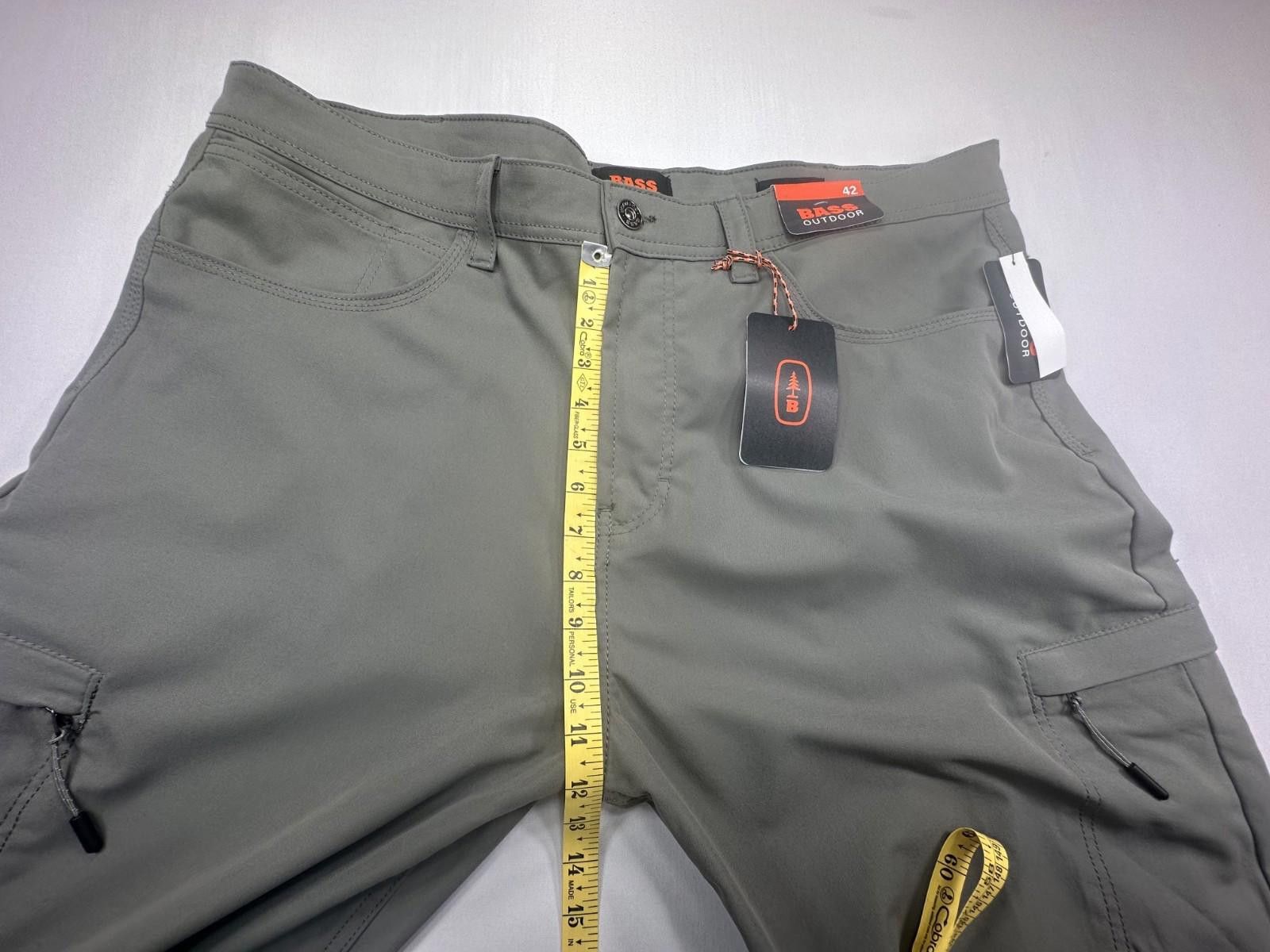 Bass Bass Outdoor Water Resistant Zipper Pockets Tech Chino 42/32 Size US 42 / EU 58 - 4 Thumbnail