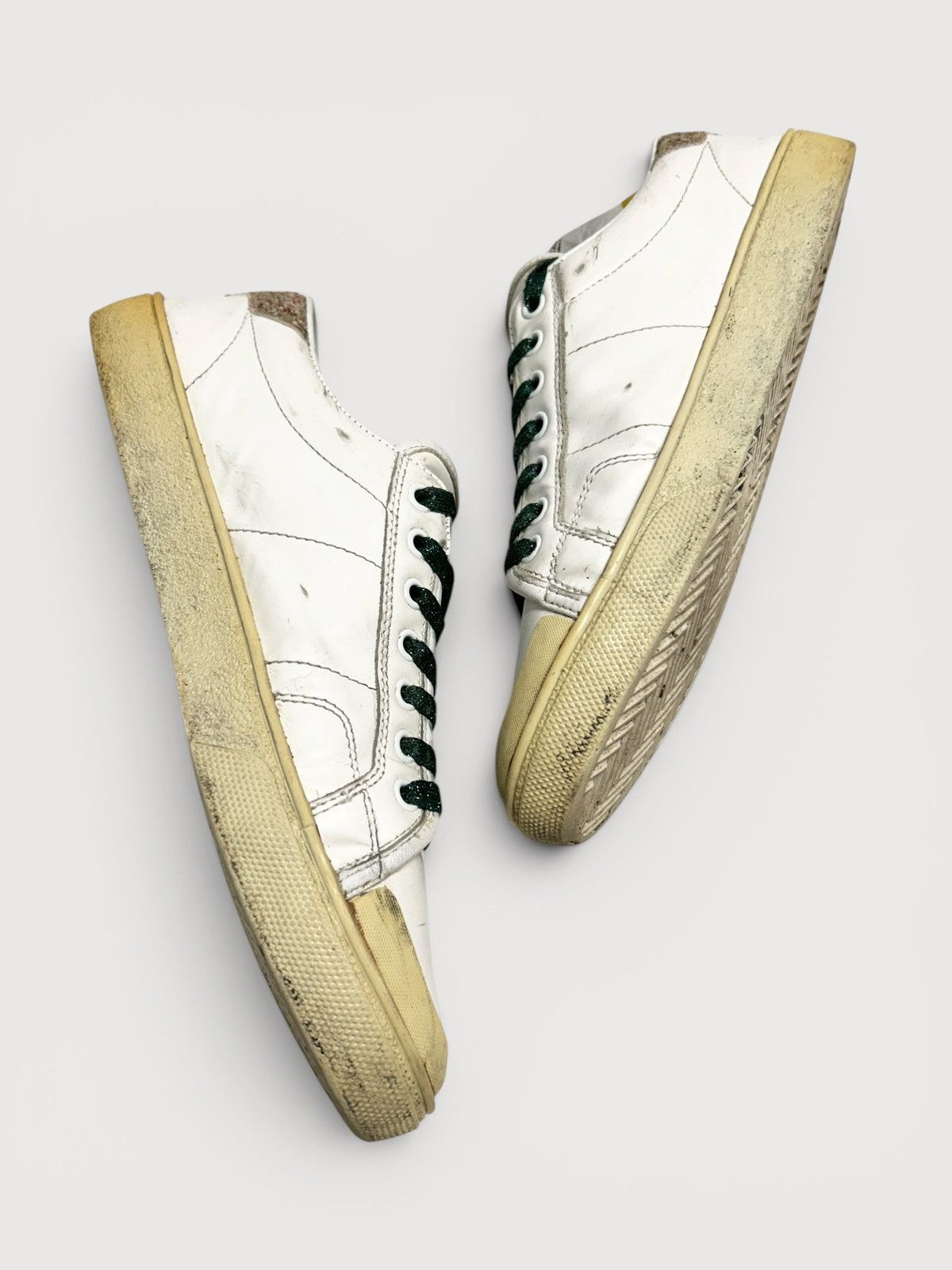 Saint Laurent Paris SS2016 Court Classic “Surf Sound” Diamond Patch Sneakers Size US 8 / EU 41 - 4 Thumbnail