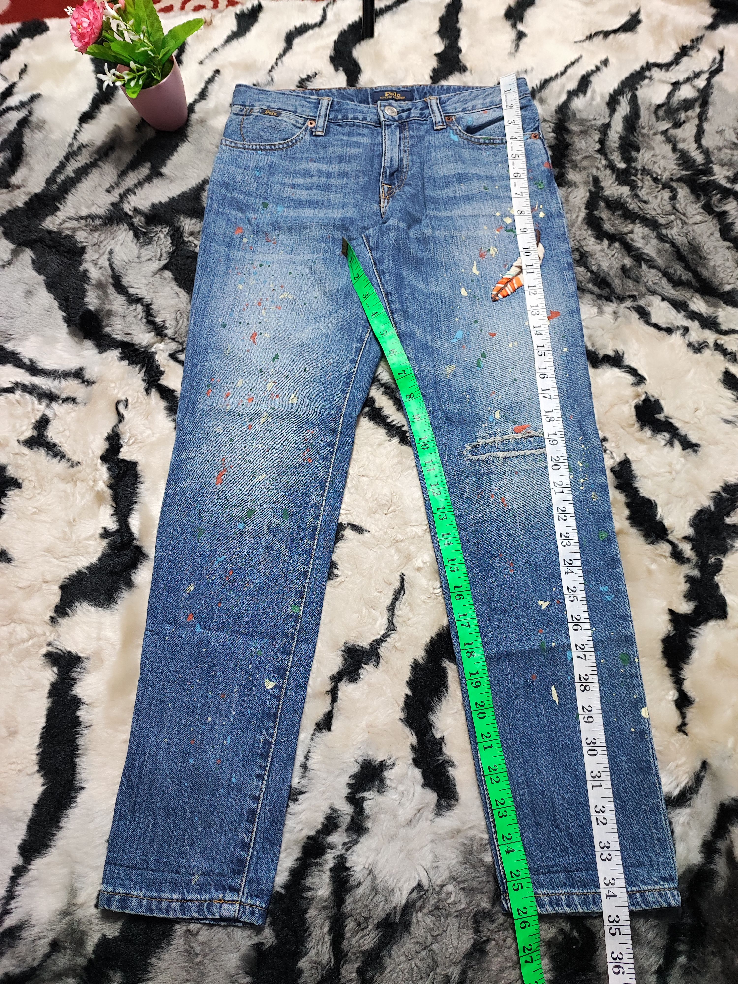 Denim & Supply Ralph Lauren Skinny Painted Jeans by Polo Ralph Lauren Size US 27 - 3 Thumbnail