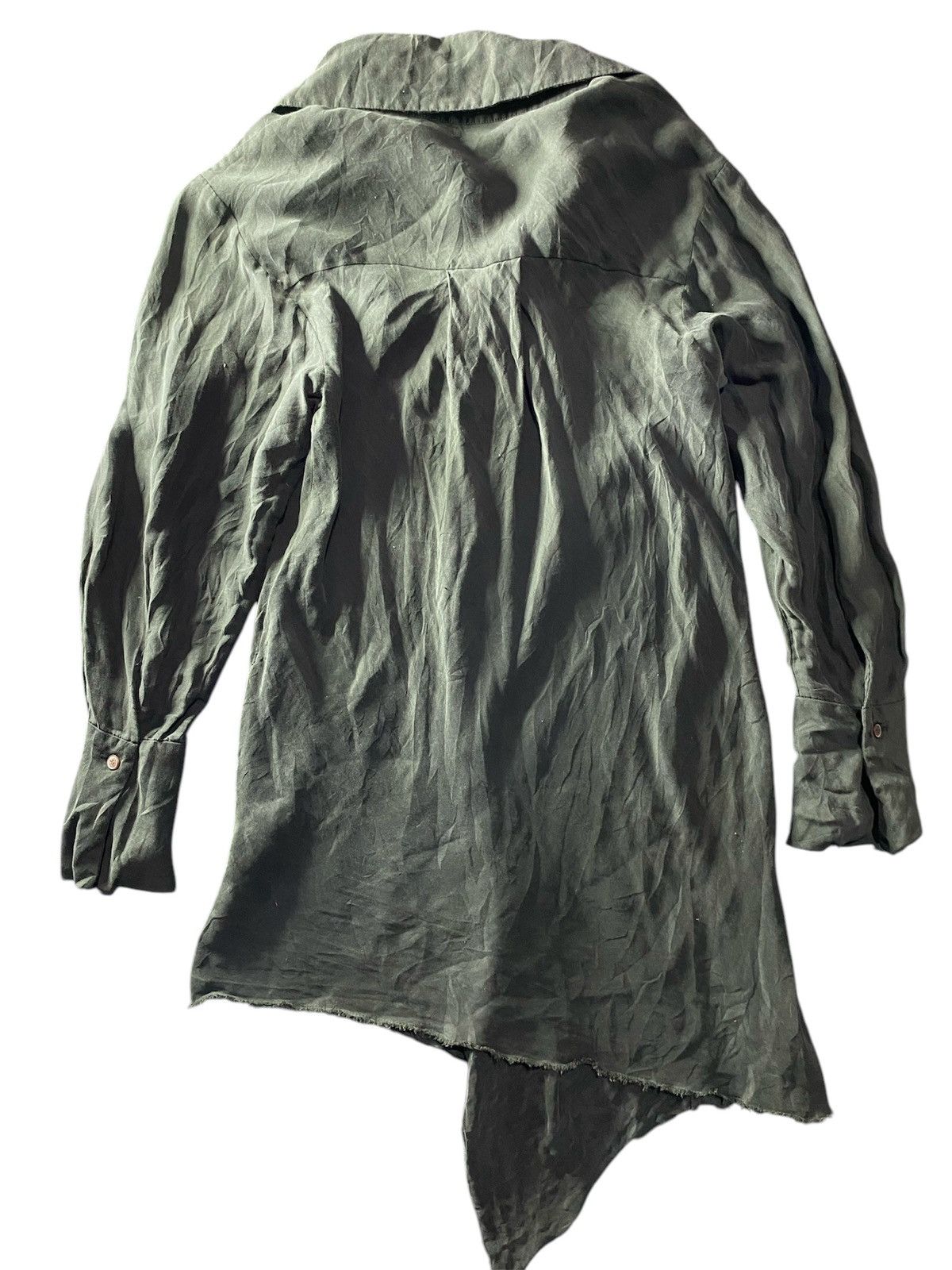 14th Addiction × KMRii × Yasuyuki Ishii Milano Laurent assymmetric distressed buttons shirt Size US S / EU 44-46 / 1 - 2 Thumbnail