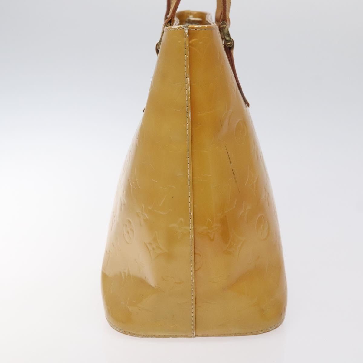 Louis Vuitton LOUIS VUITTON Monogram Vernis Houston Hand Bag Beige M91004 Size ONE SIZE - 5 Thumbnail