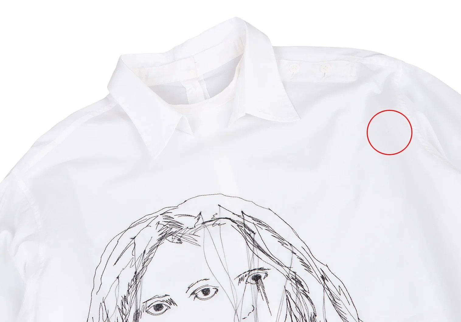 Yohji Yamamoto Yohji Yamamoto Double-Faced Stitch Embroidered Shirt Size US S / EU 44-46 / 1 - 2 Thumbnail