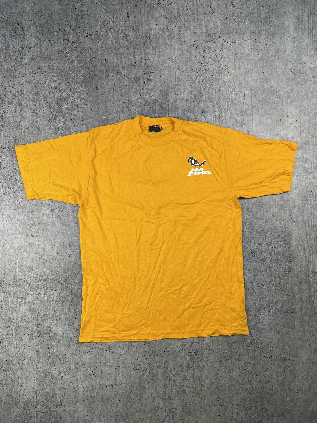 No Fear × Vintage Vintage No Fear And in Hell He Lift Up His Eyes T-Shirt Size US XL / EU 56 / 4 - 4 Thumbnail