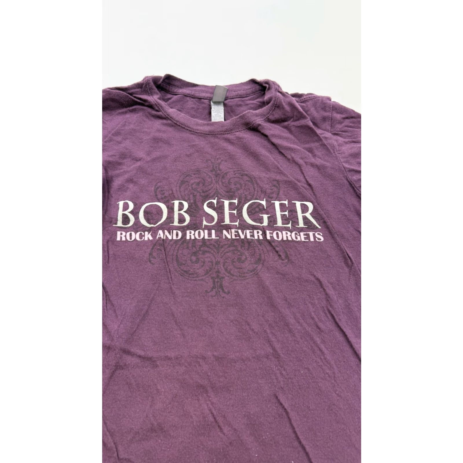 Next Level Bob Seger Shirt Next Level Tee Purple Medium Rock And Roll Never Forgets Womens Size M / US 6-8 / IT 42-44 - 2 Thumbnail