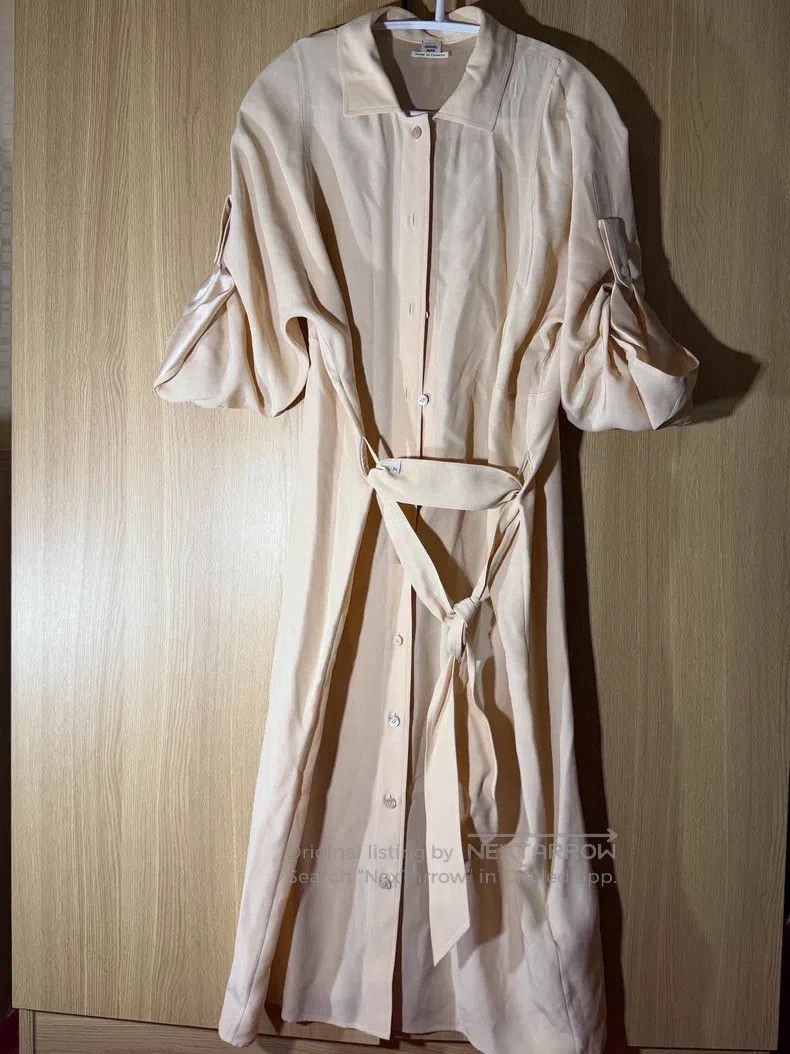 Hermes Hermes Heavy-duty mulberry silk dress with logo embroidery Size XXS / US 00 / IT 34 - 1 Thumbnail