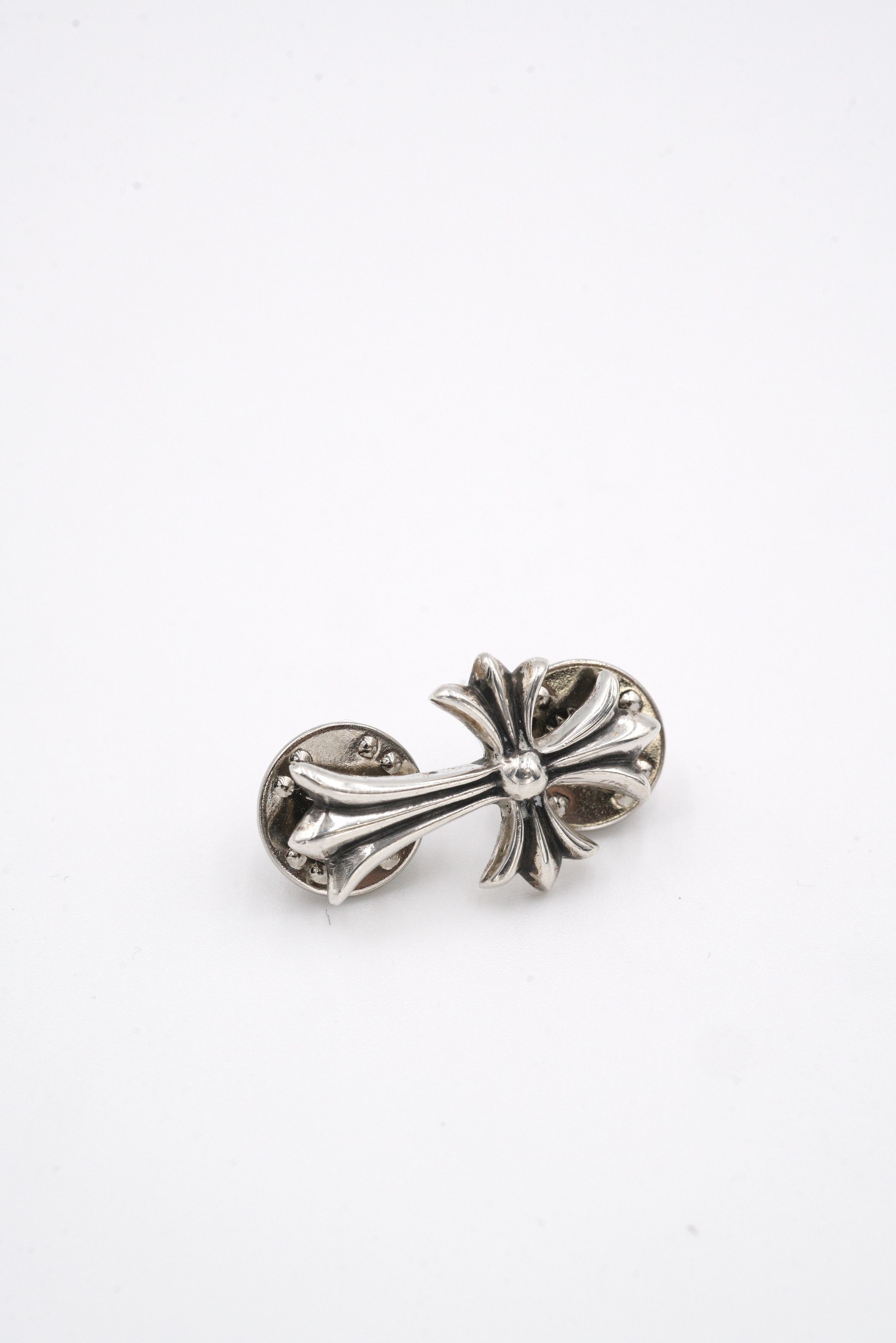 Chrome Hearts Chrome Hearts 925 Silver Tiny CH Cross Collar Pin Size ONE SIZE - 3 Thumbnail