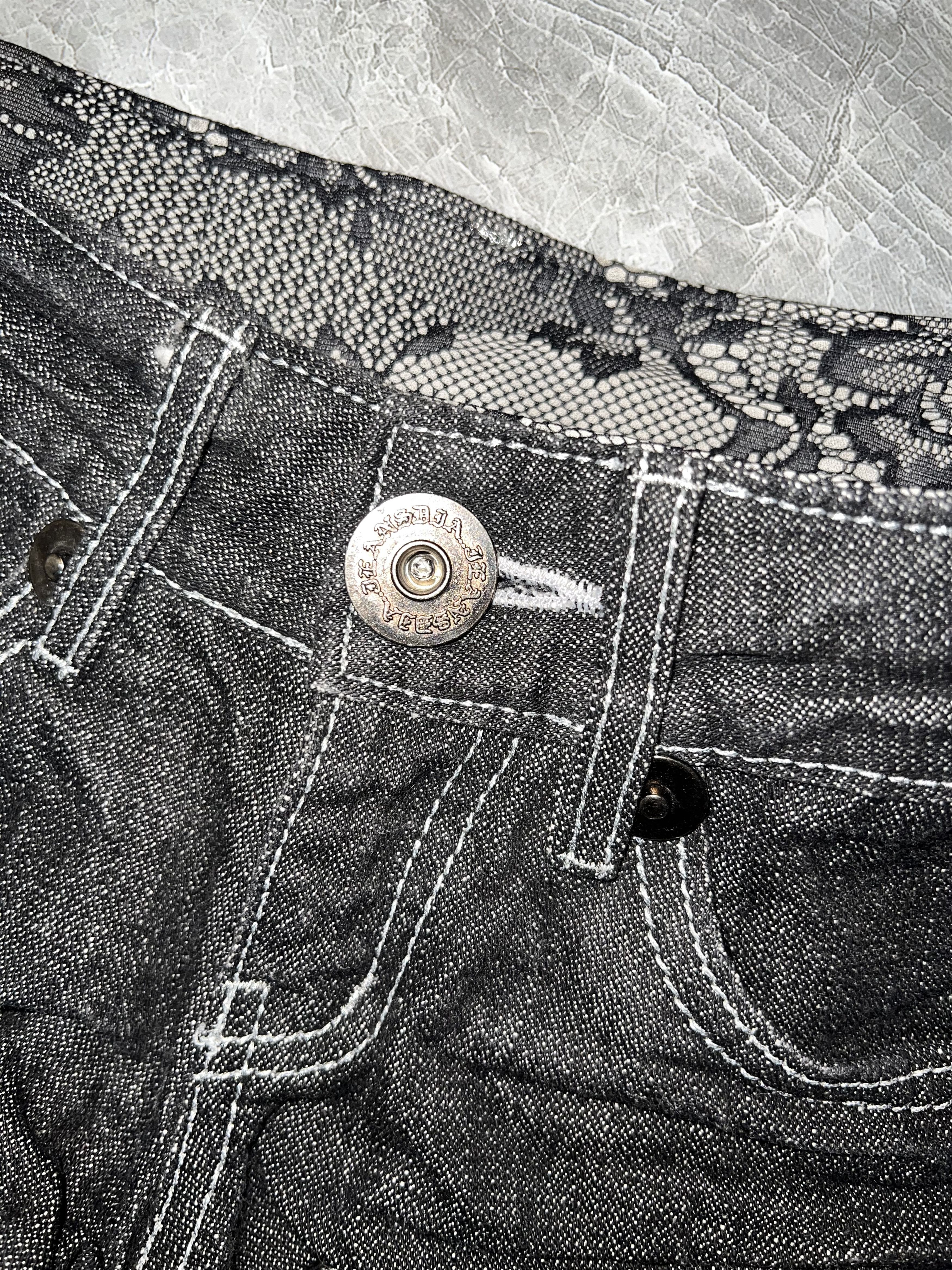 Japanese Brand D.i.a. Japanese denim lace short 🖤🦋 Size 24" / US 00 / IT 34 - 7 Thumbnail