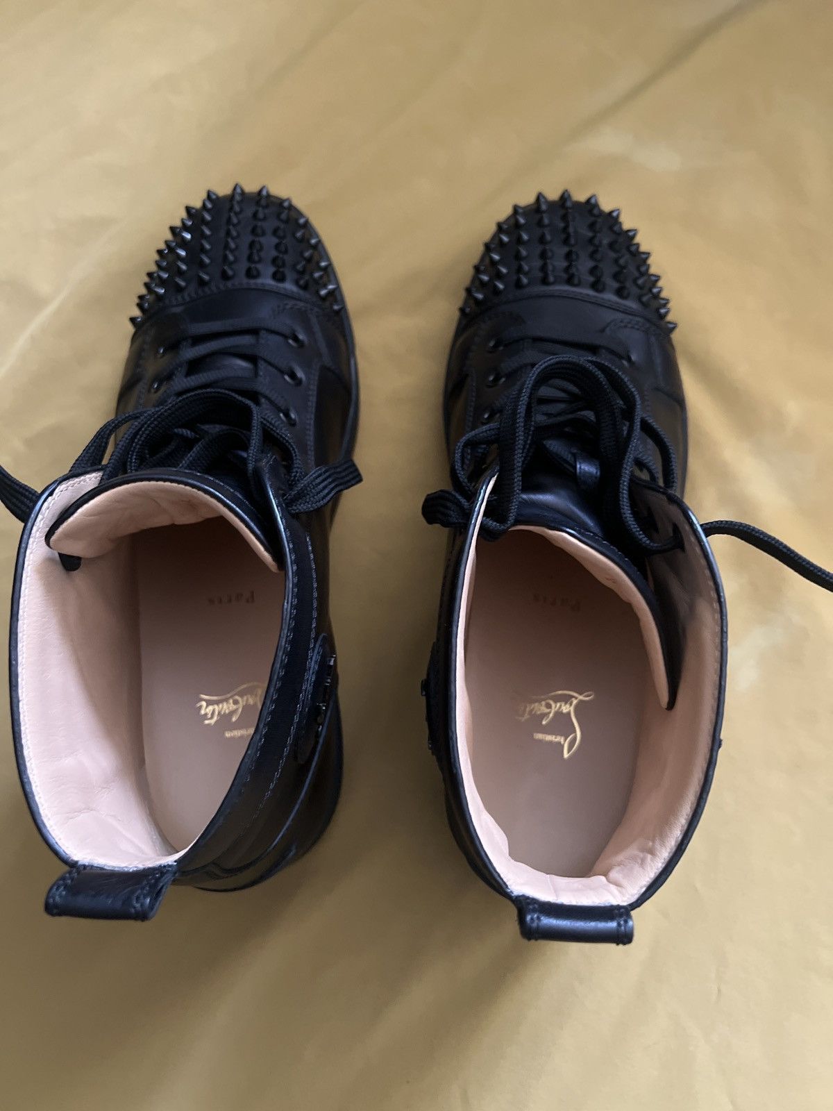 Christian Louboutin Lou Spikes flat calf Size US 13 / EU 46 - 7 Thumbnail
