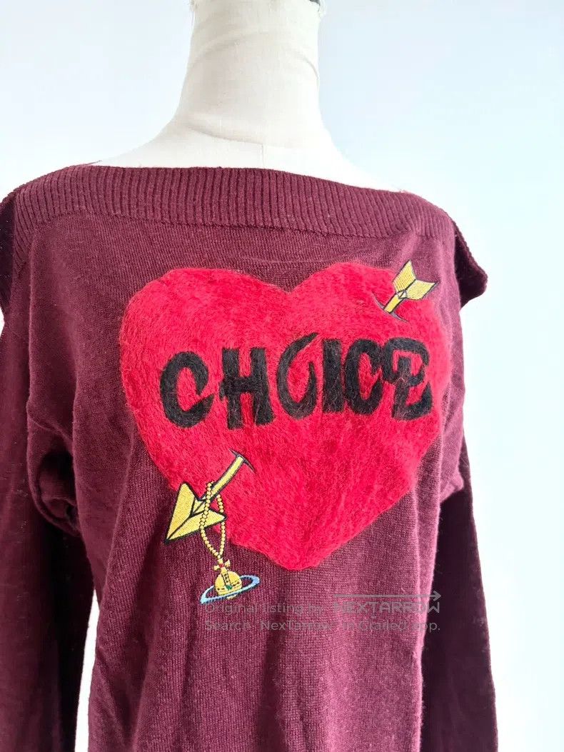 Vivienne Westwood vivienne westwood Vintage Red Heart Choice Asymmetrical Wi Size M / US 6-8 / IT 42-44 - 2 Thumbnail