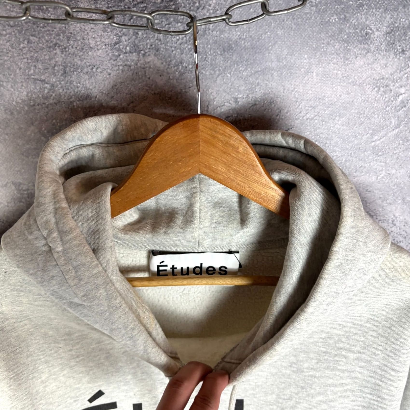 Vintage Etudes Hoodie Gray Cotton Size L Mens Pullover Size US L / EU 52-54 / 3 - 2 Thumbnail