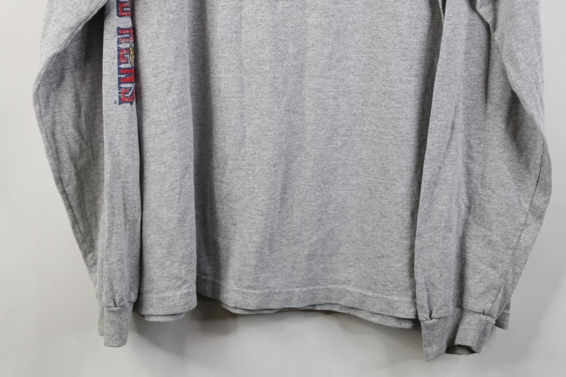 Vintage Vintage 90s Streetwear Long Sleeve Polo Shirt Gray Size US XXL / EU 58 / 5 - 15 Thumbnail