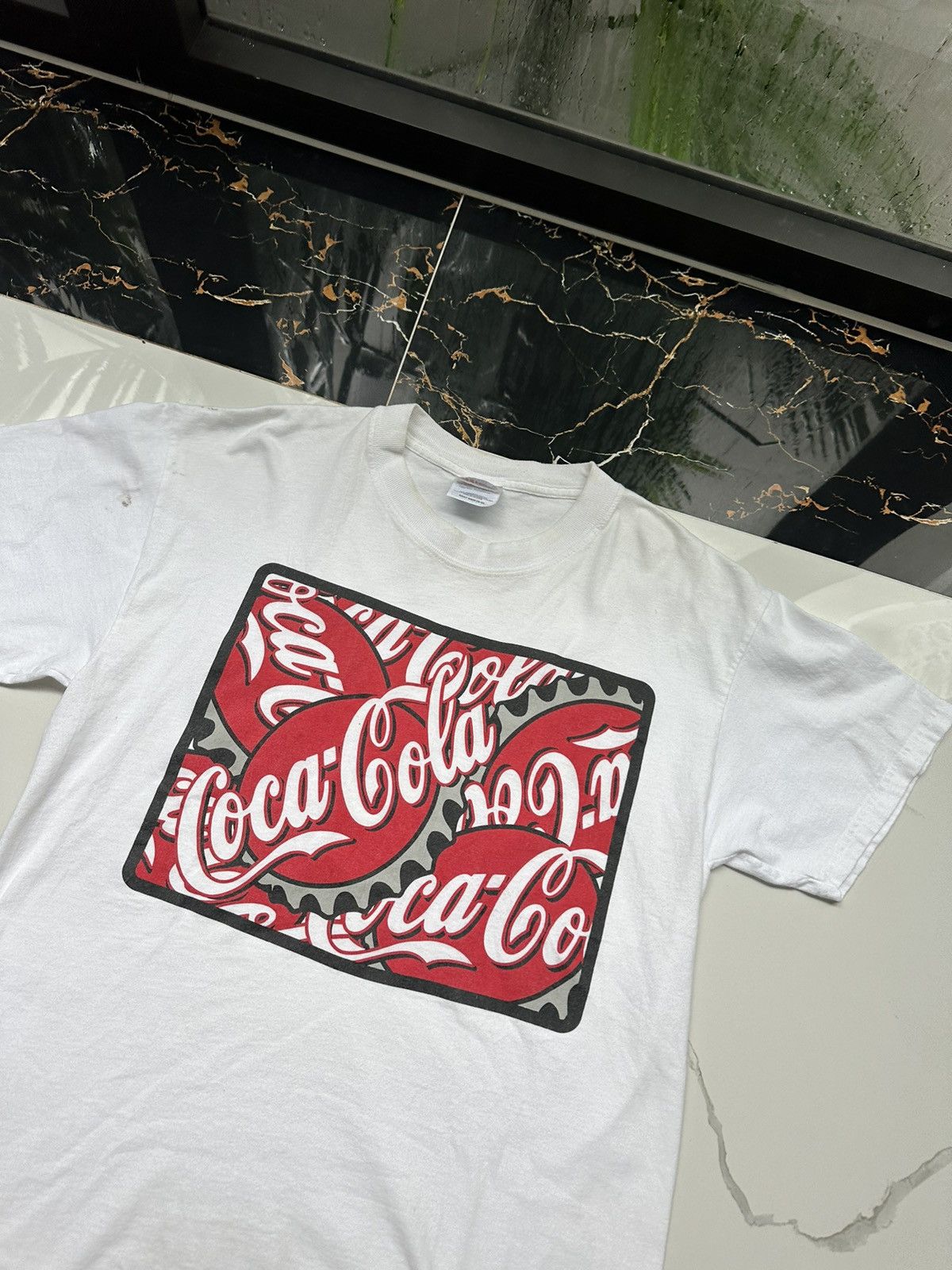 Coca Cola × Vintage 00s COCA COLA VINTAGE BIG LOGO STREETWEAR T-SHIRT Size US M / EU 48-50 / 2 - 5 Thumbnail