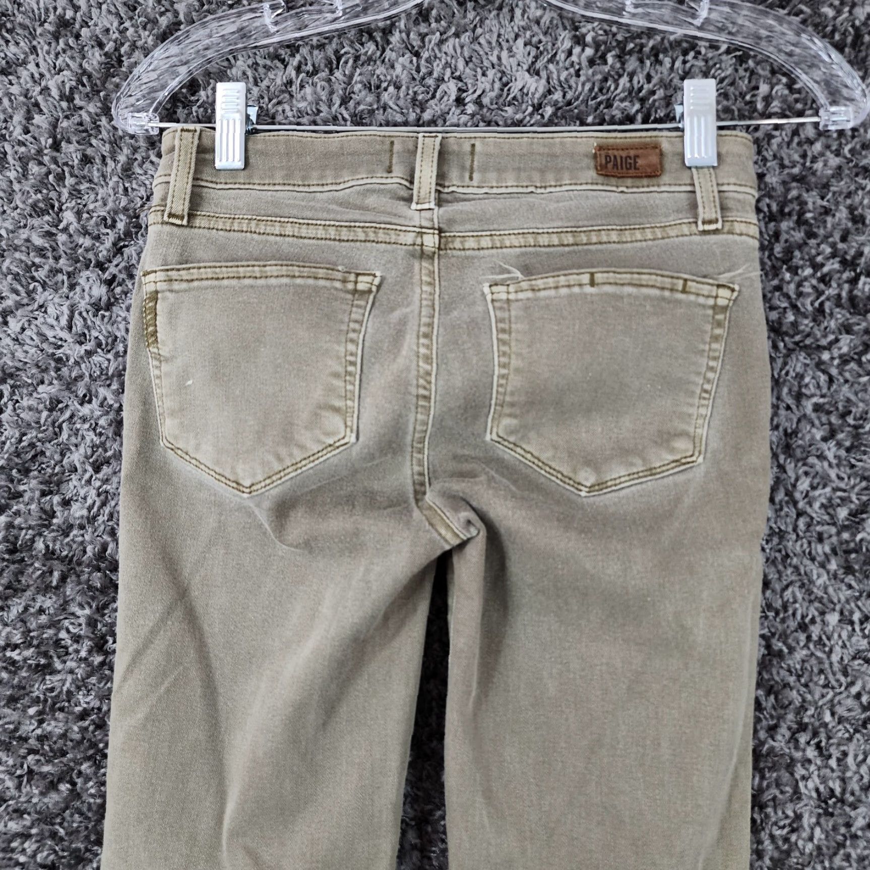 Paige PAIGE Verdugo Womens Jeans Ankle Stretch Green Size 25 Adult Women 25x27 Tapered/Ankle PVG 2020s Size 42" / US 20 - 6 Thumbnail