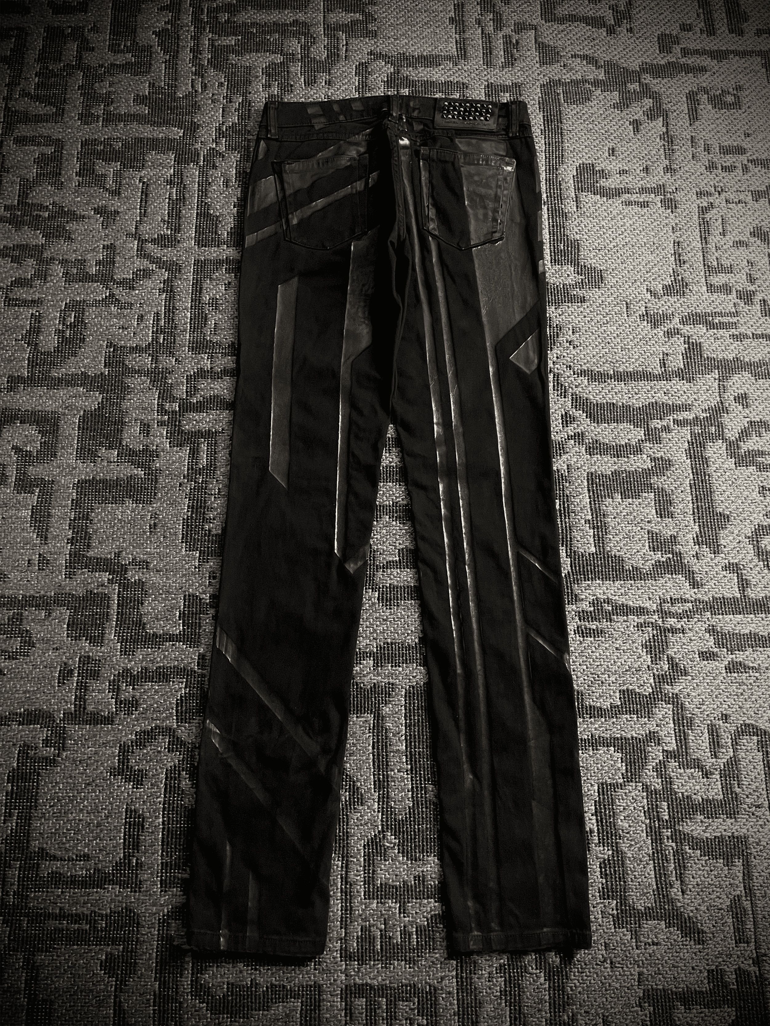 Diesel Diesel Black Gold Biker Coated Jeans Size US 28 / EU 44 - 8 Thumbnail