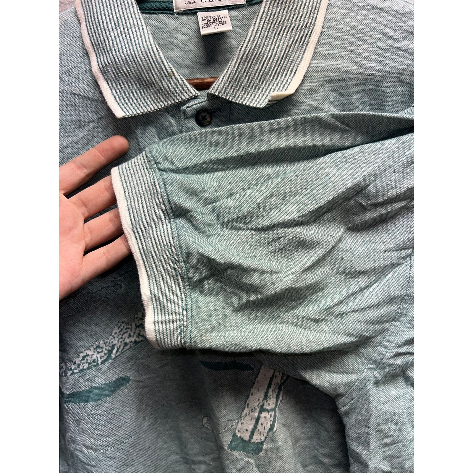 Vintage Vintage Pro Celebrity Polo Shirt USA Green Golf Large VTG L Size US L / EU 52-54 / 3 - 5 Thumbnail