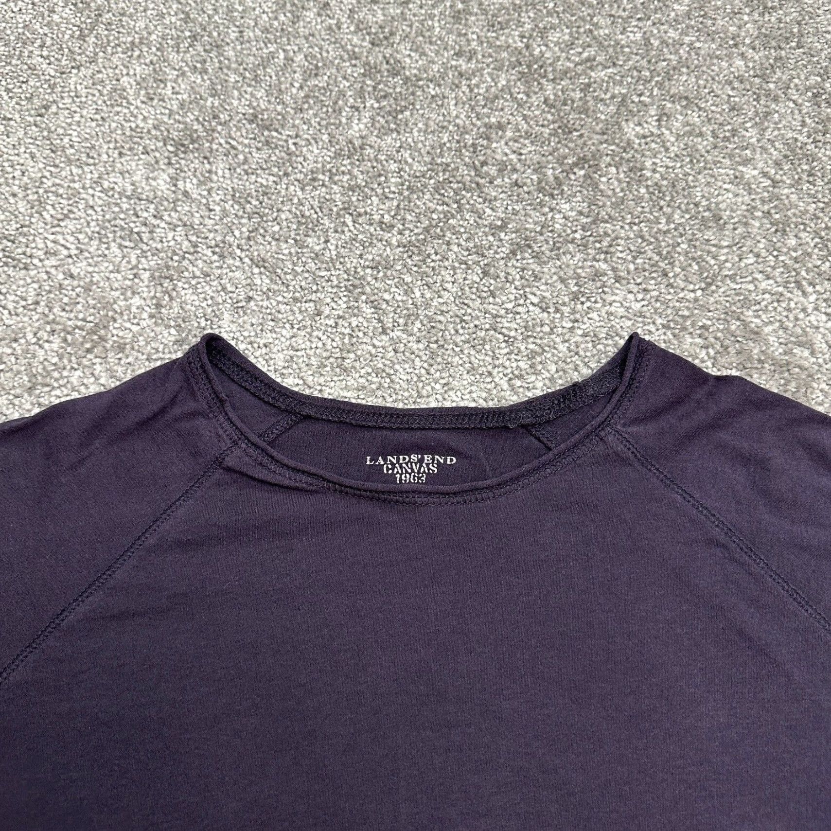Lands' End VINTAGE Lands' End Canvas T-Shirt Womens Medium Blue Crew Neck Long Sleeve Casual Size M / US 6-8 / IT 42-44 - 3 Thumbnail