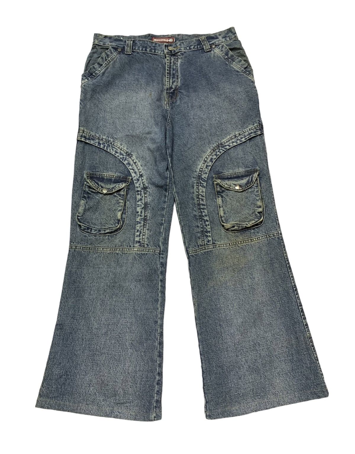 Hysteric Glamour Flare Japanese Brand LANMENGLONG Washed Denim Loose Size US 32 / EU 48 - 1 Thumbnail