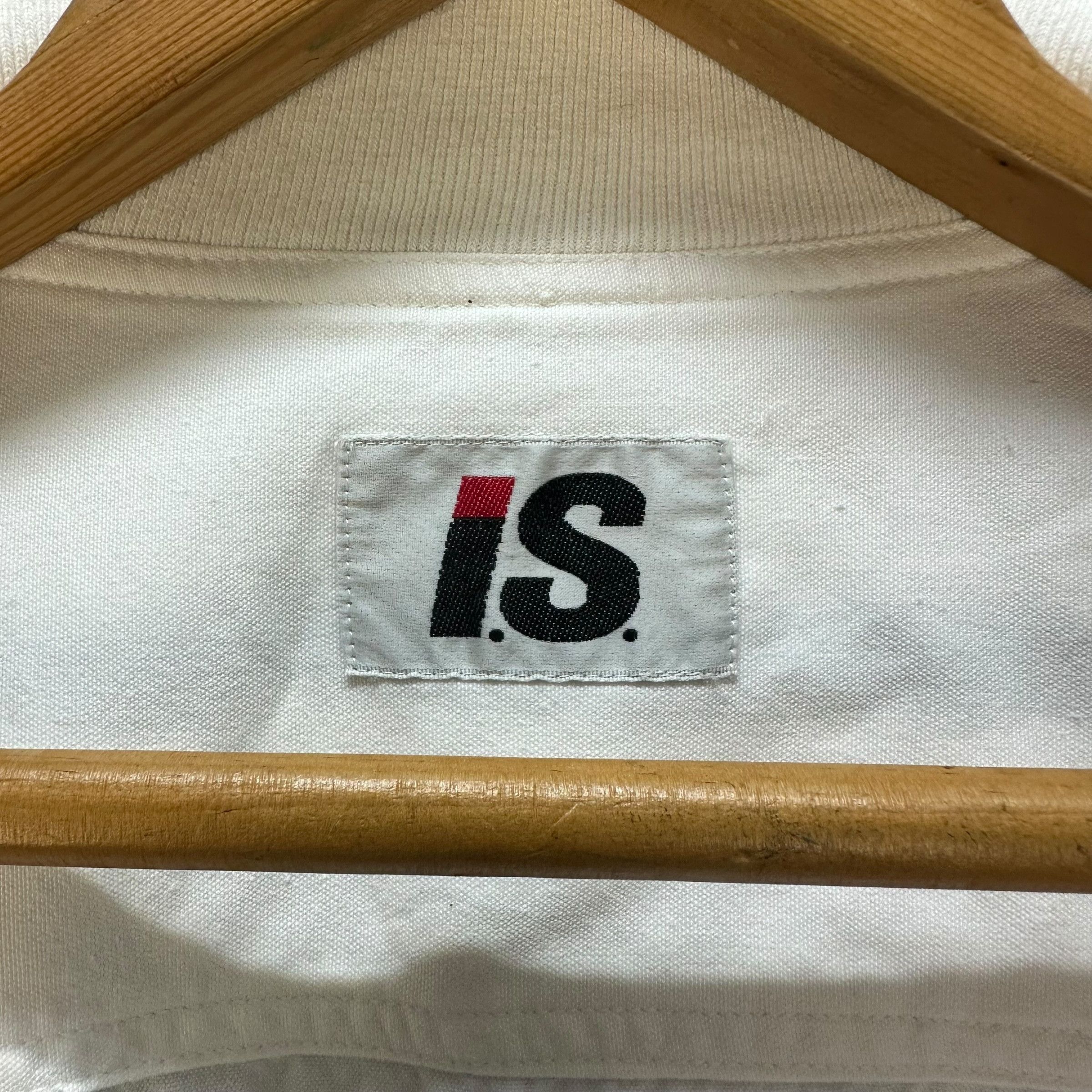 Issey Miyake IS ICONIC LABEL BIG LOGO WHITE BOMBER JACKET #9026-49 Size US L / EU 52-54 / 3 - 9 Thumbnail