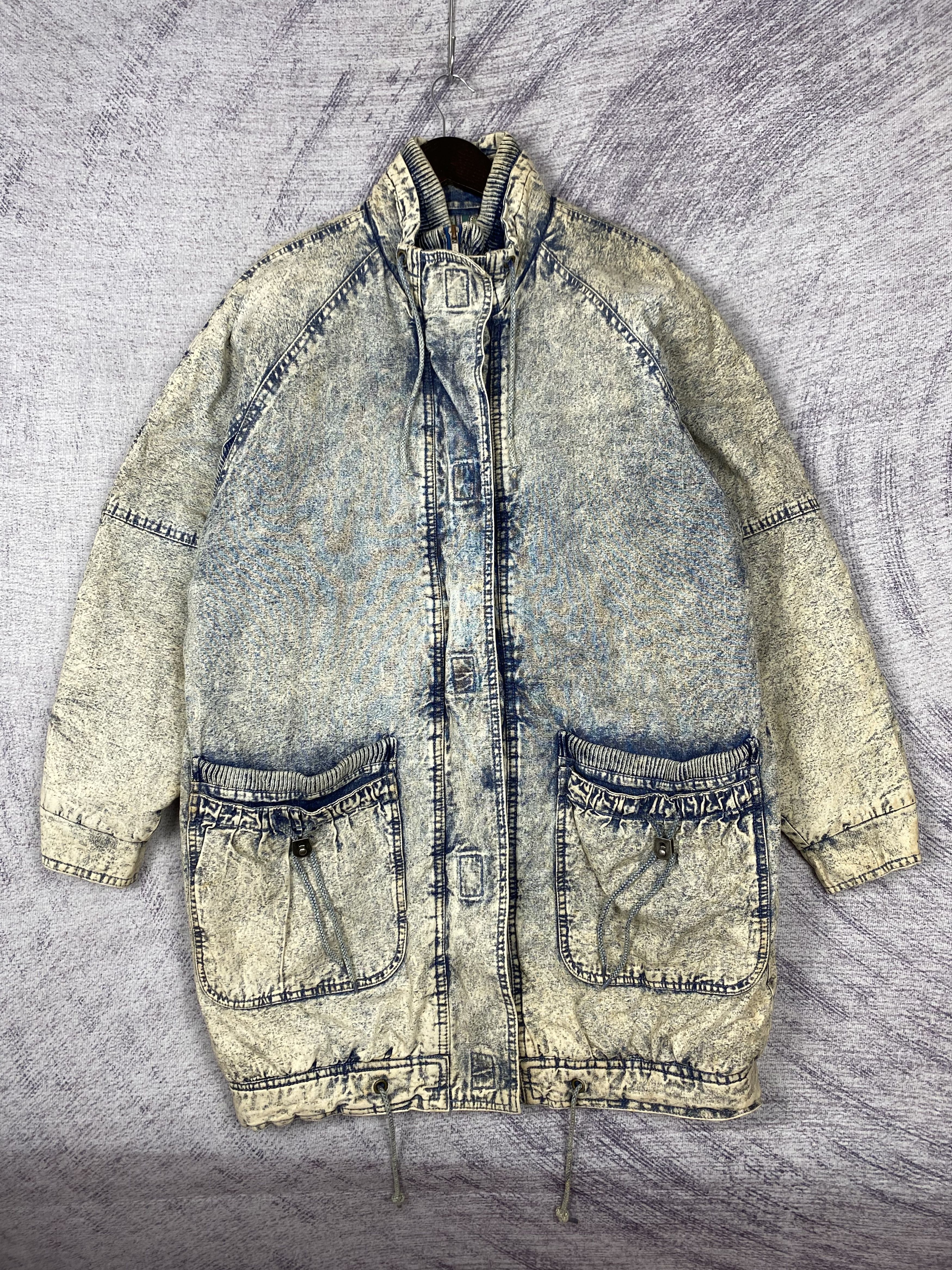 Designer Vintage East West Denim Long Jacket Size US S / EU 44-46 / 1 - 1 Thumbnail