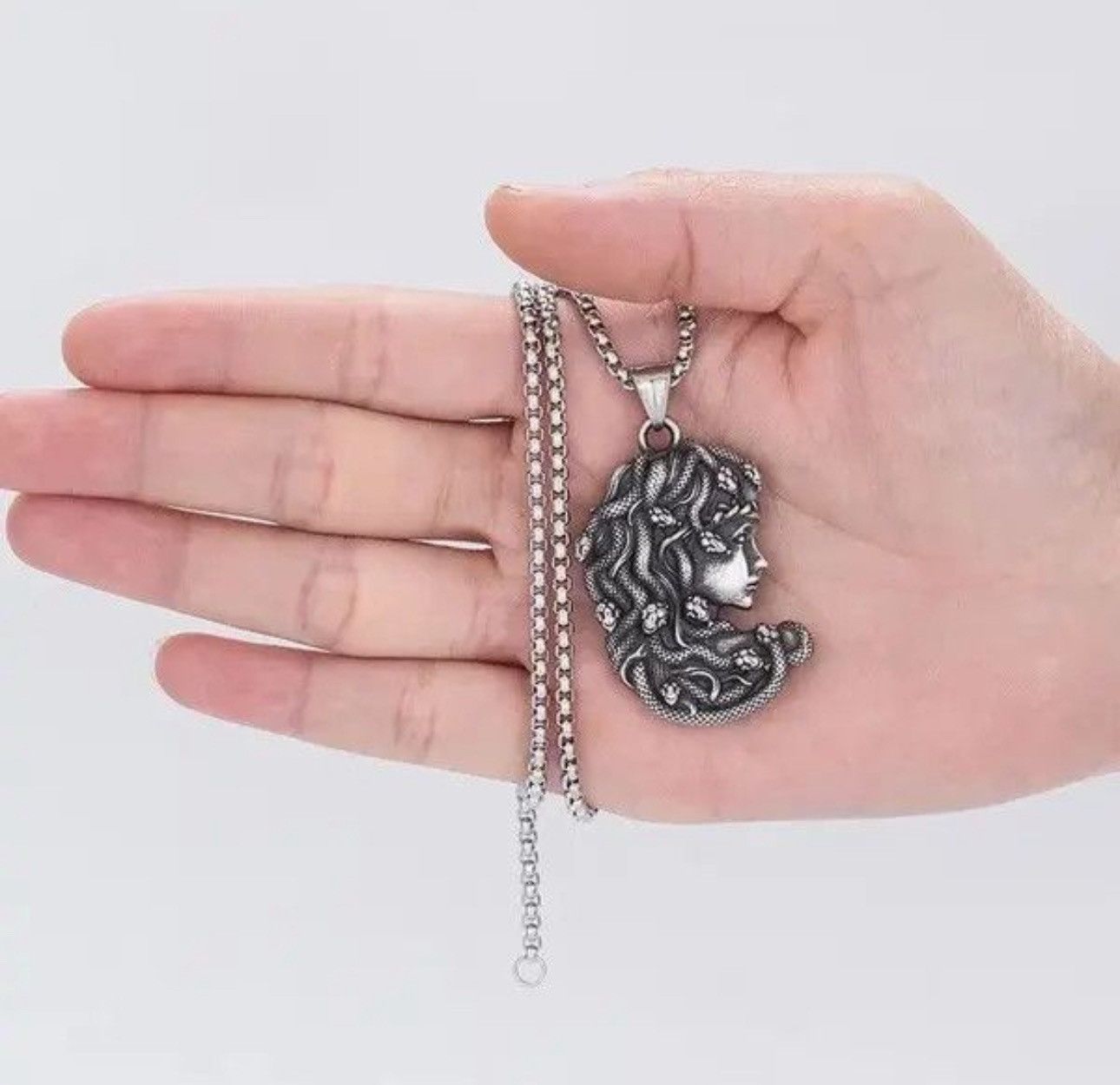 Other Gothic Punk Medusa Stainless Steel Pendants Necklace Chain Size ONE SIZE - 3 Thumbnail